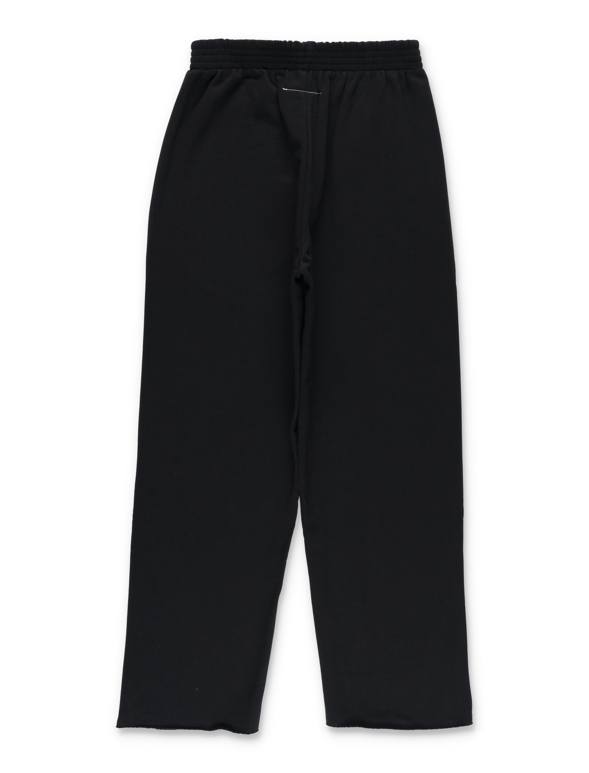 MM6 Maison Margiela Kids black jogger trousers with zips Cotton Pant