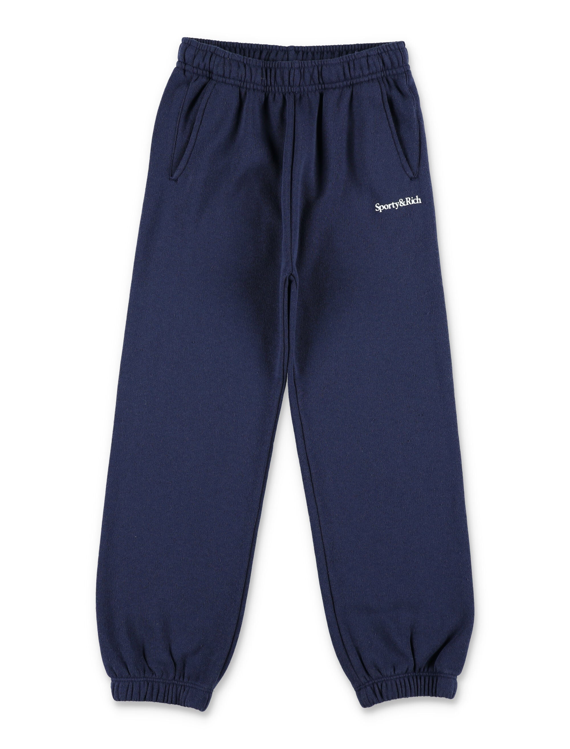 Sporty & Rich Kids navy logo jogging pants Dark Cotton