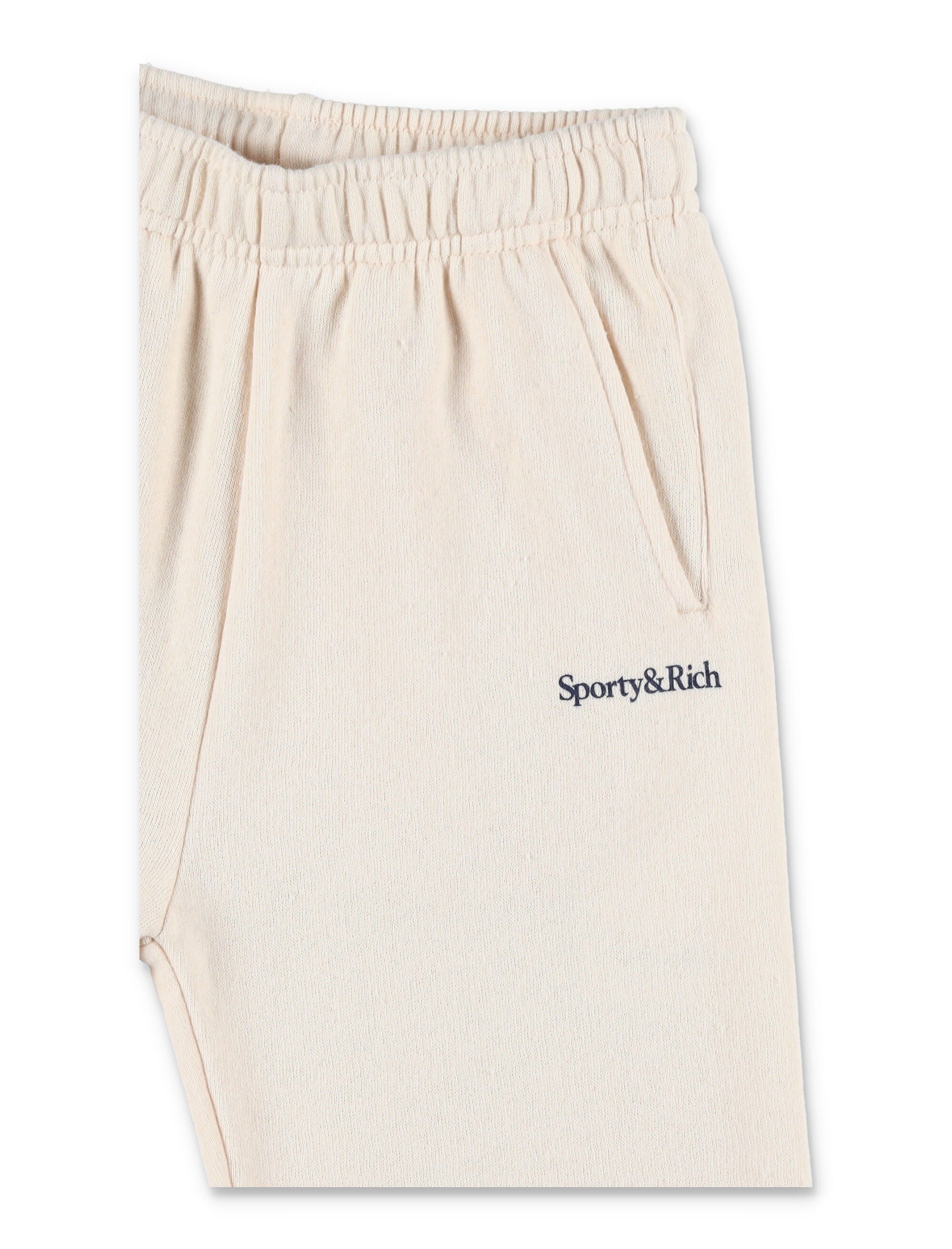 Sporty & Rich Kids cream logo jogging pants Cotton