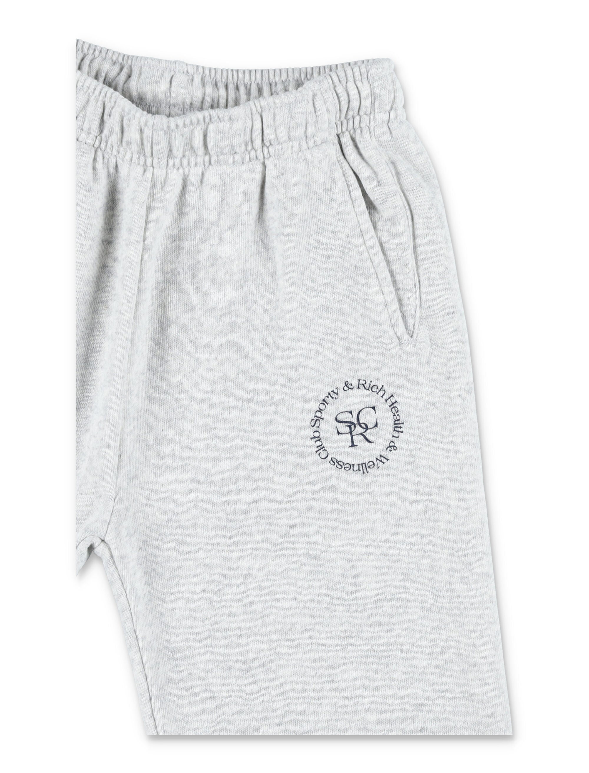 Sporty & Rich Kids grey Circle logo jogging pants Heather Gray Cotton