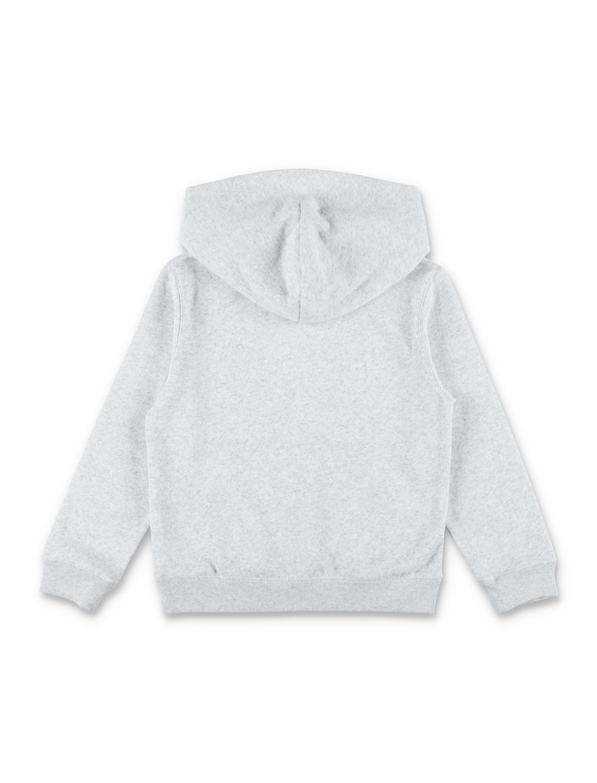 Sporty & Rich Kids grey melange Circle logo hoodie Heather Gray Cotton Sweatshirt