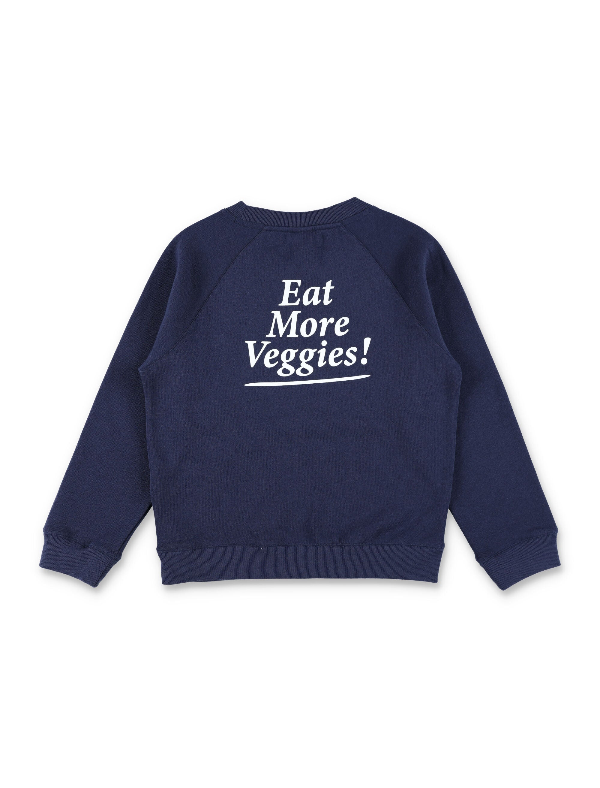 Sporty & Rich Kids blue fleece logo crewneck Dark Navy Cotton Sweatshirt