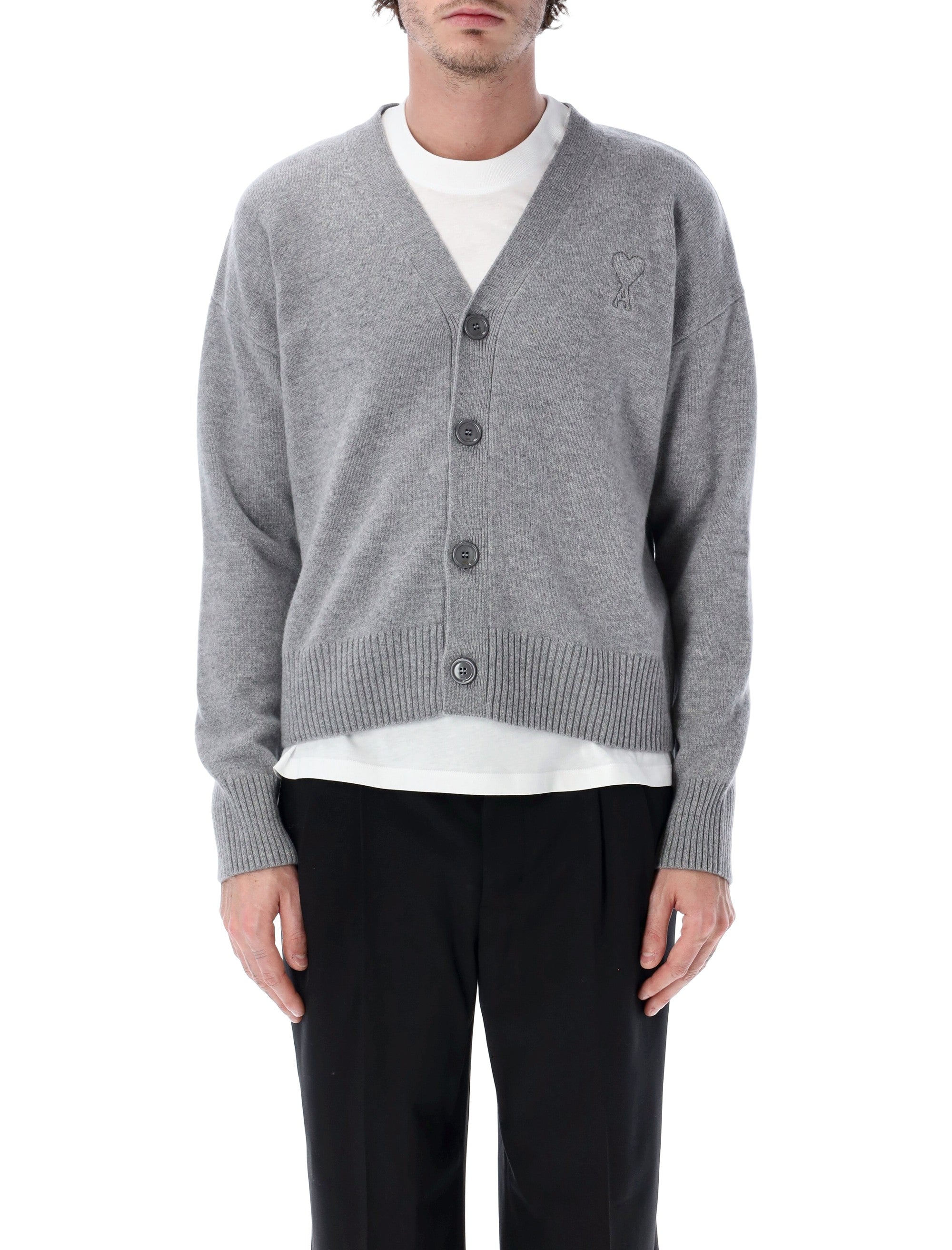 Ami Paris ADC knit cardigan Grey Wool