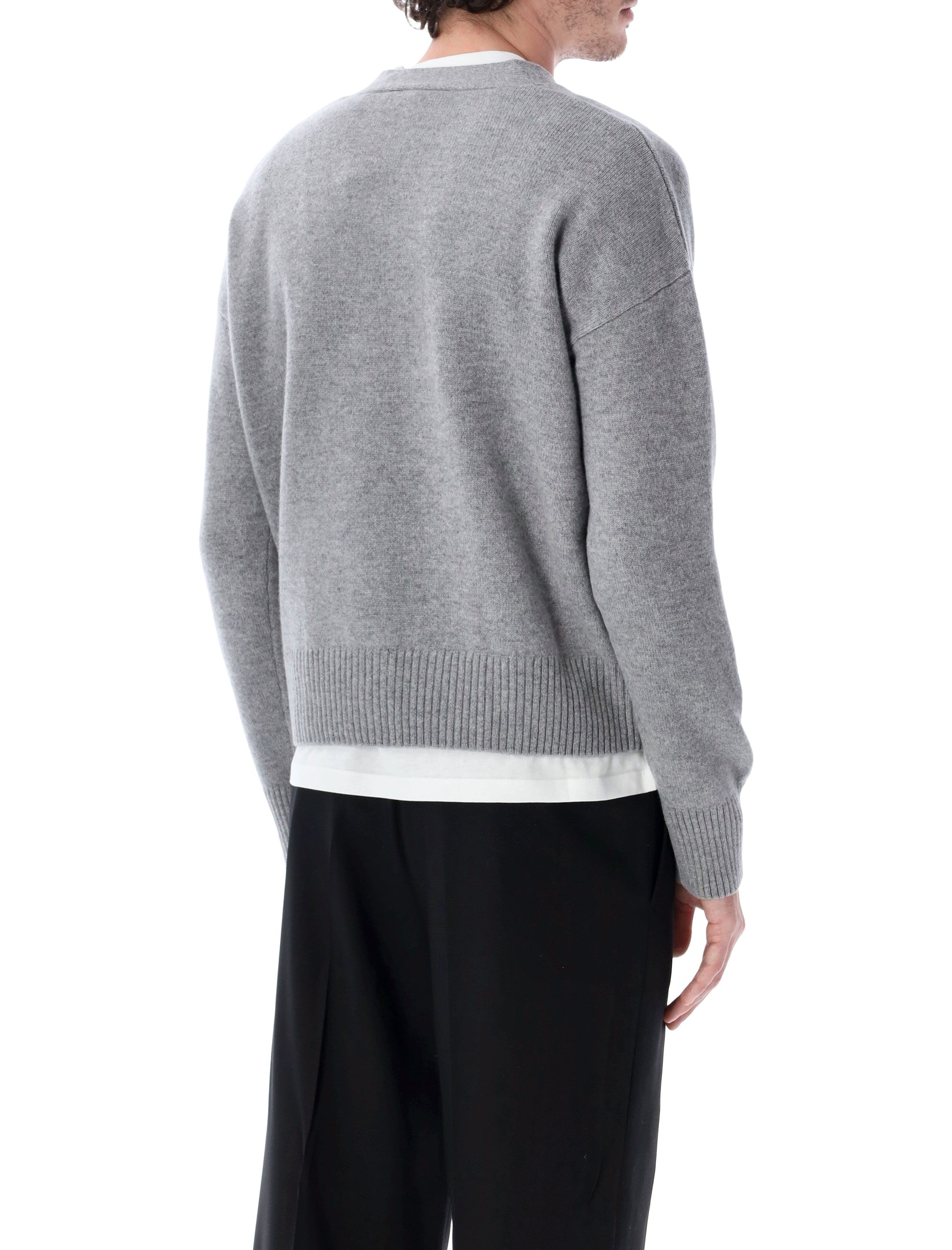 Ami Paris ADC knit cardigan Grey Wool