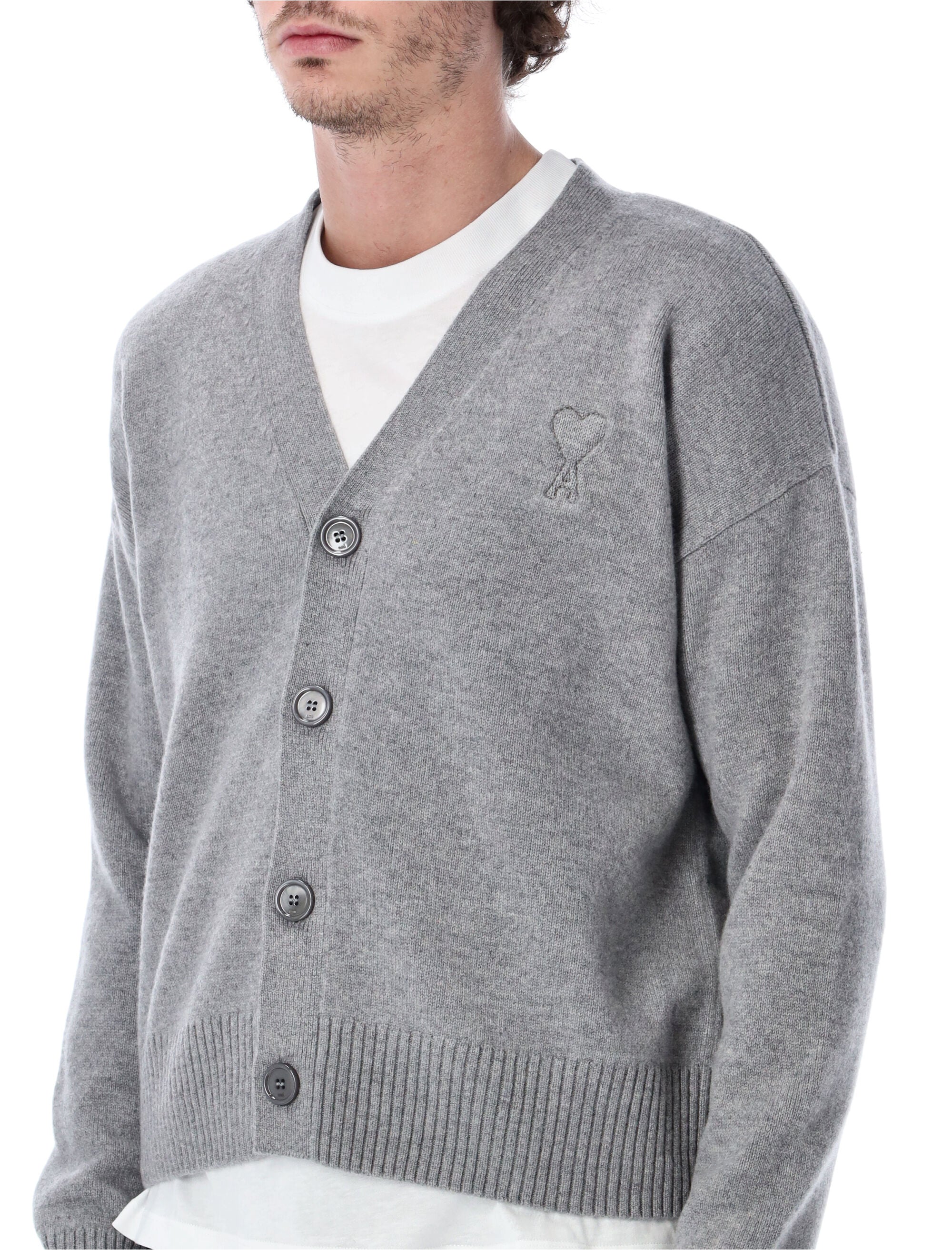 Ami Paris ADC knit cardigan Grey Wool