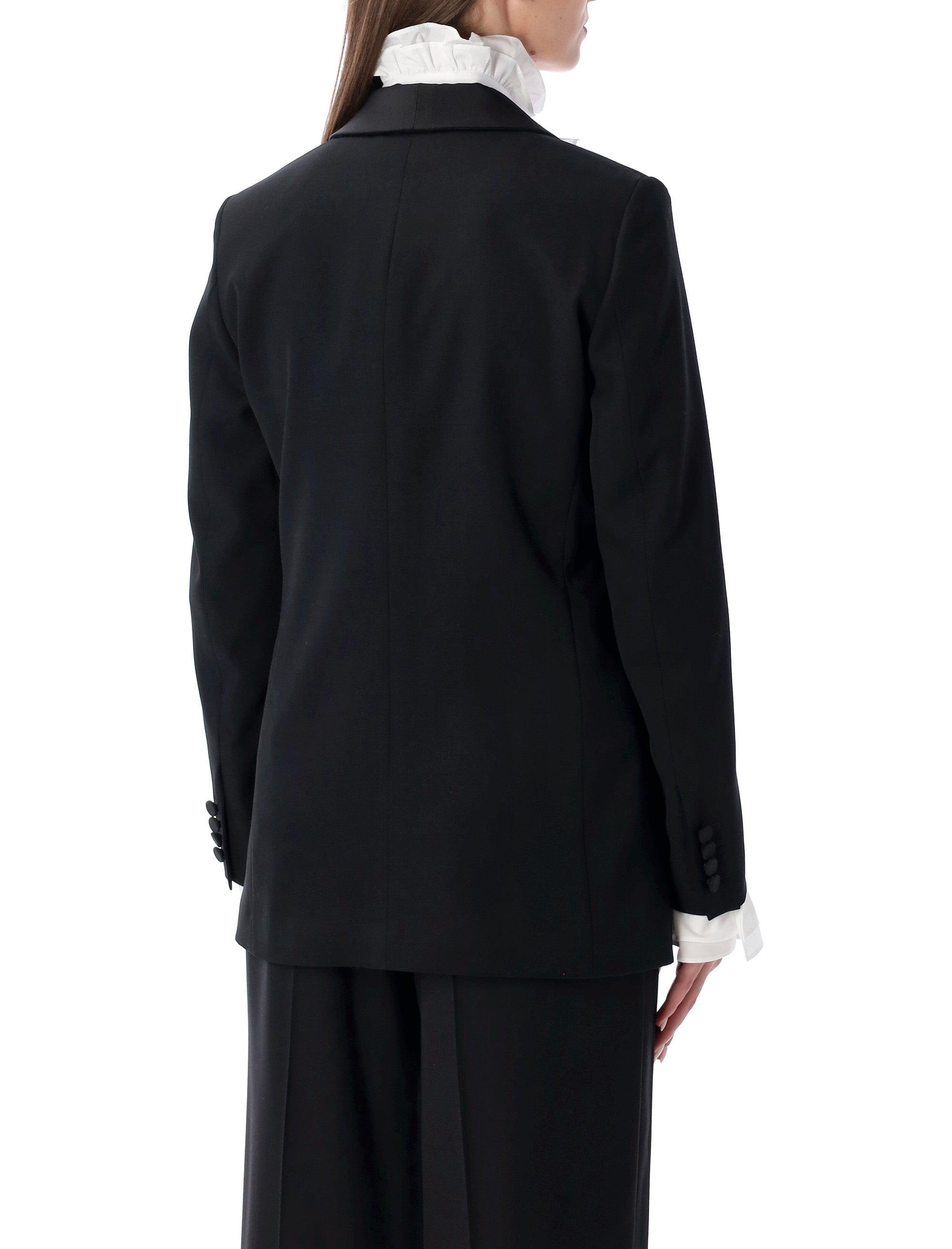 Ralph Lauren Sutton slim grain de poudre tuxedo Jacket Black Wool Lapels Blazer
