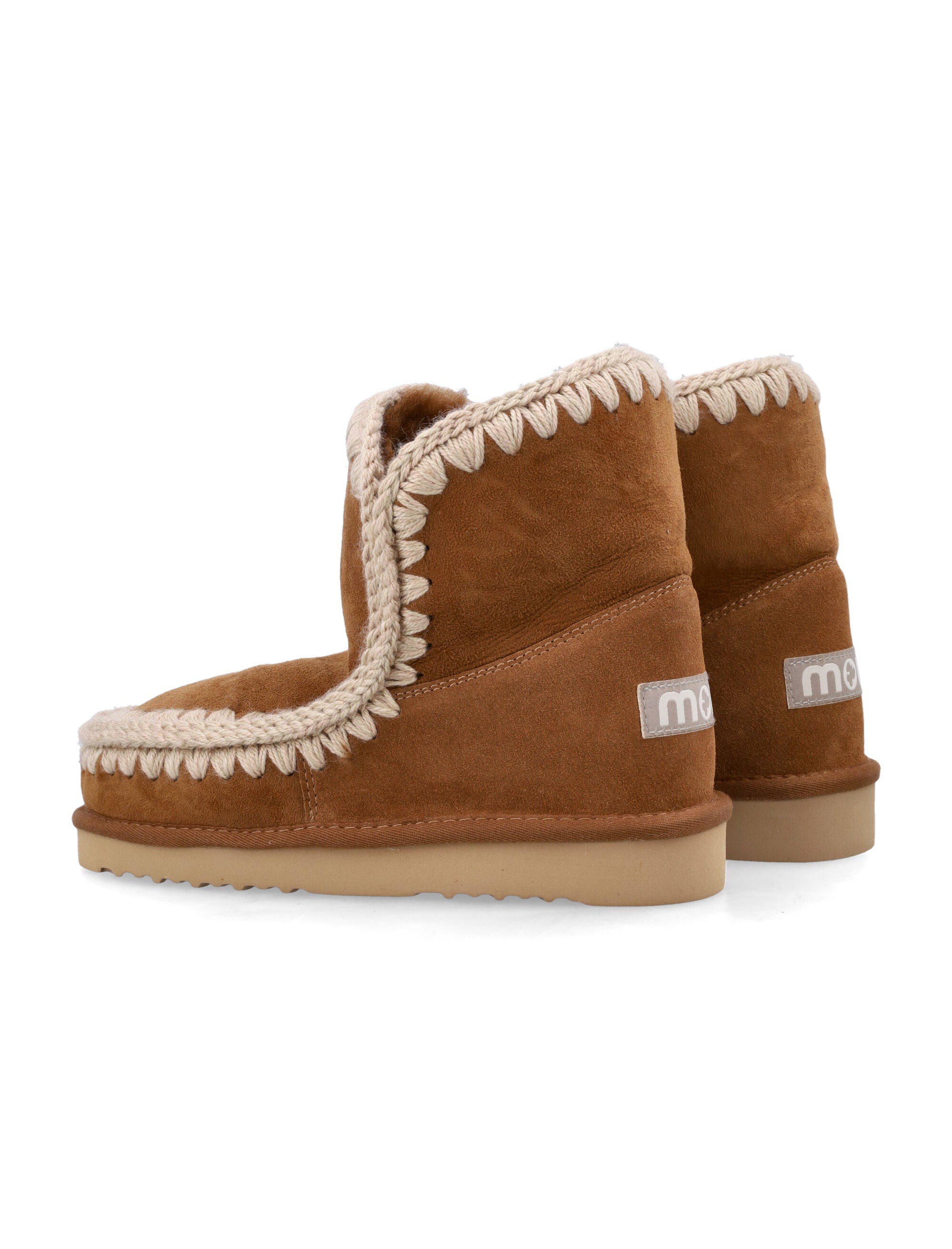 Mou Eskimo 18 sheepskin boots with crochet stitching Coganc Upper