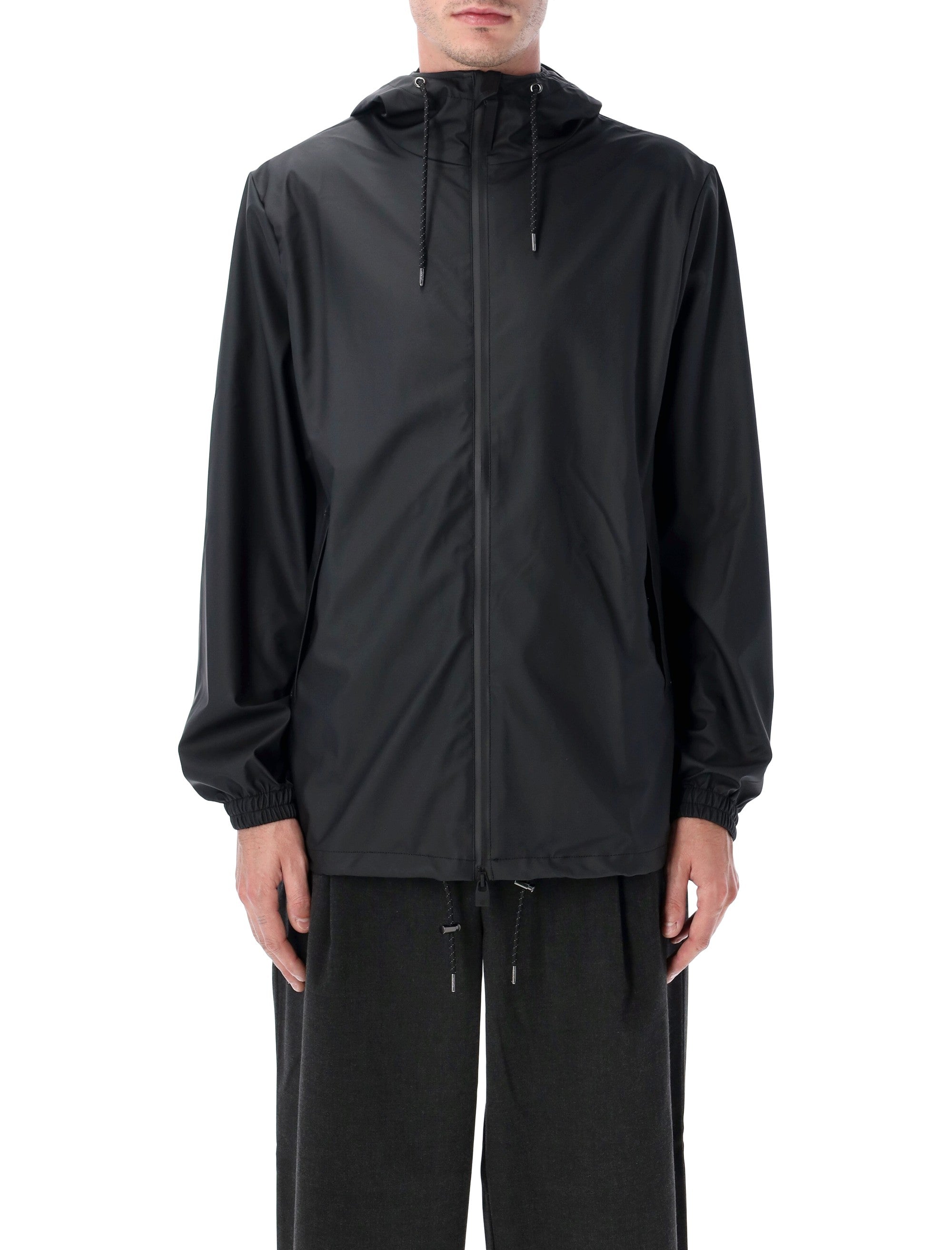 Rains Storm breaker waterproof raincoat Black Polyester Coating Jacket