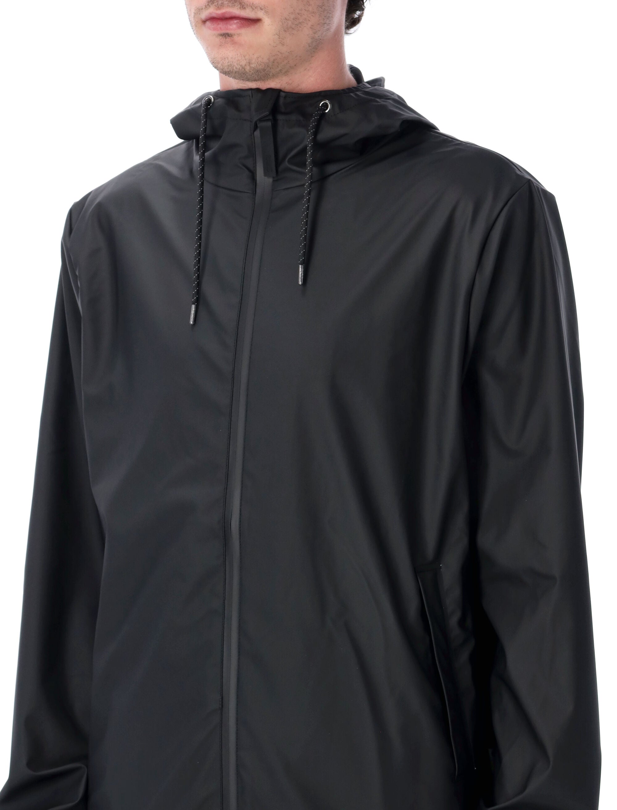 Rains Storm breaker waterproof raincoat Black Polyester Coating Jacket