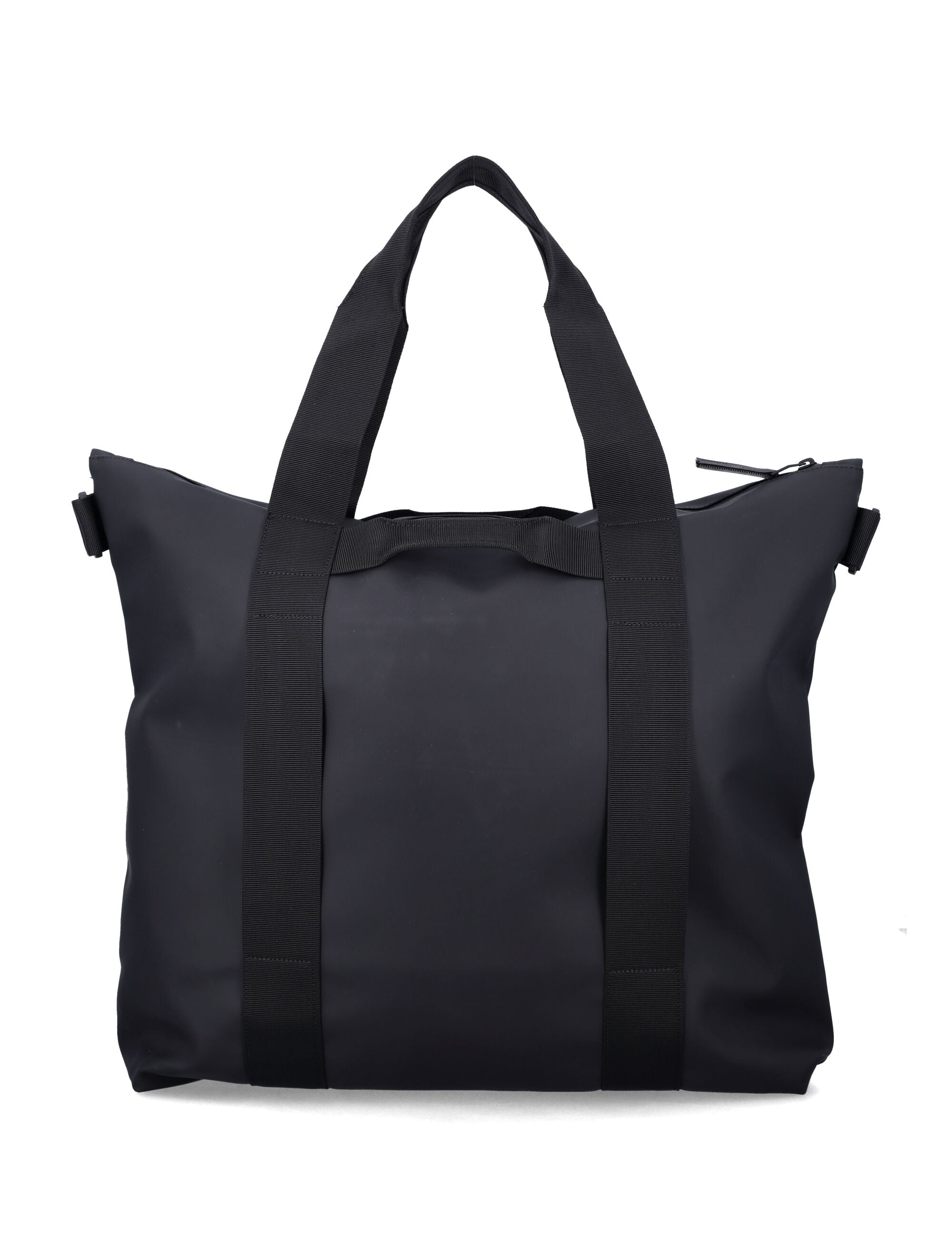 Rains Black Waterproof Tote Bag Polyester Coating