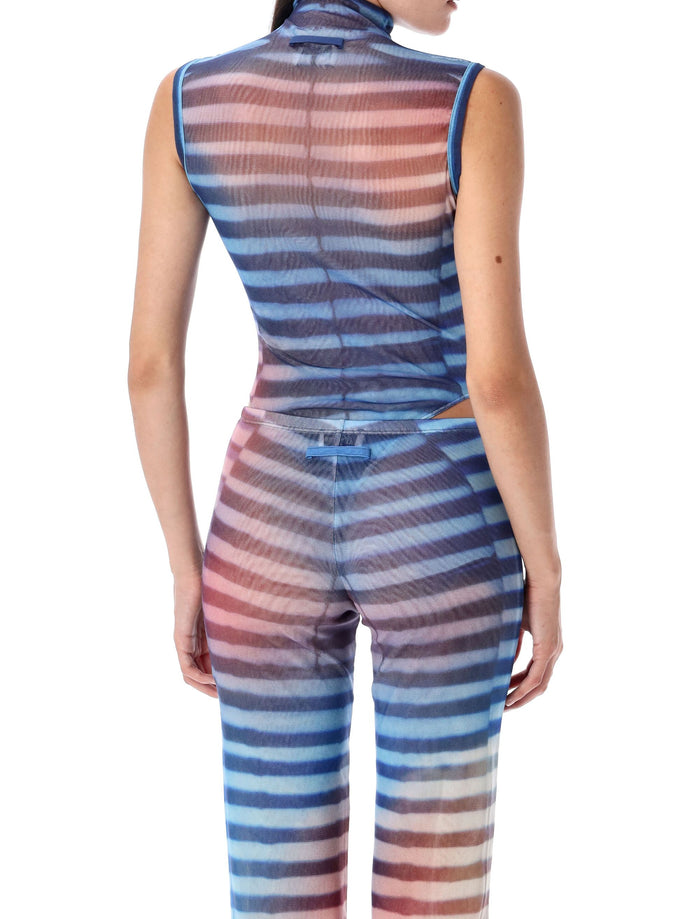 Air bodysuit Light Blue Peach Polyamide Lining