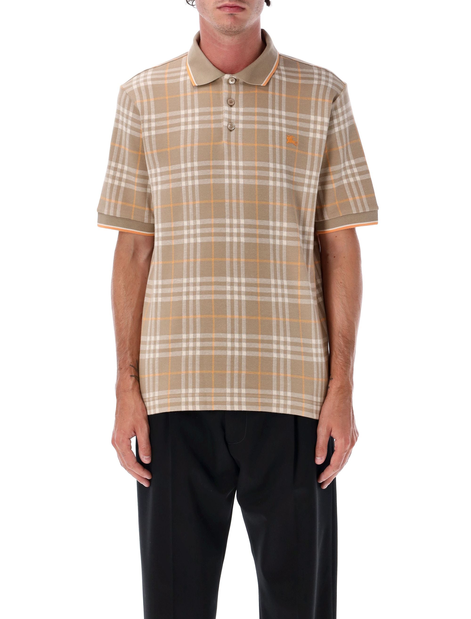 Broom Check cotton polo shirt Ip T-shirt