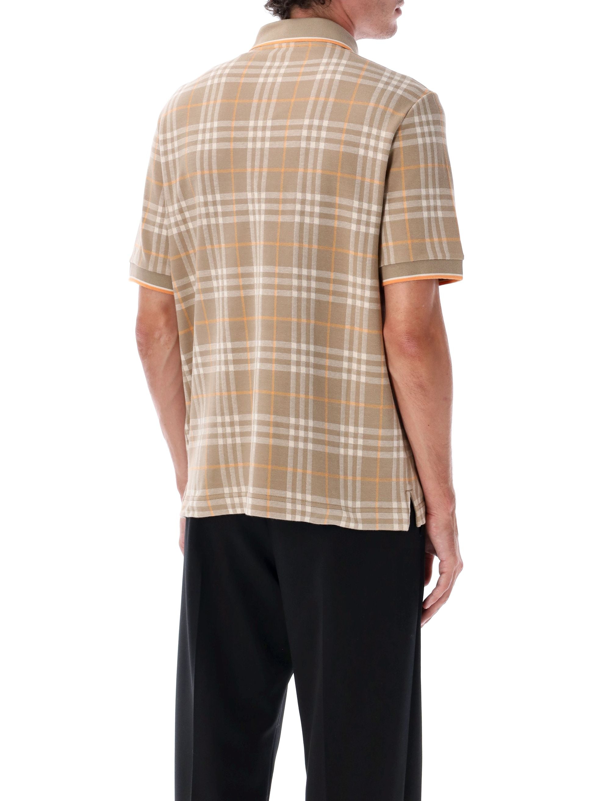 Broom Check cotton polo shirt Ip T-shirt