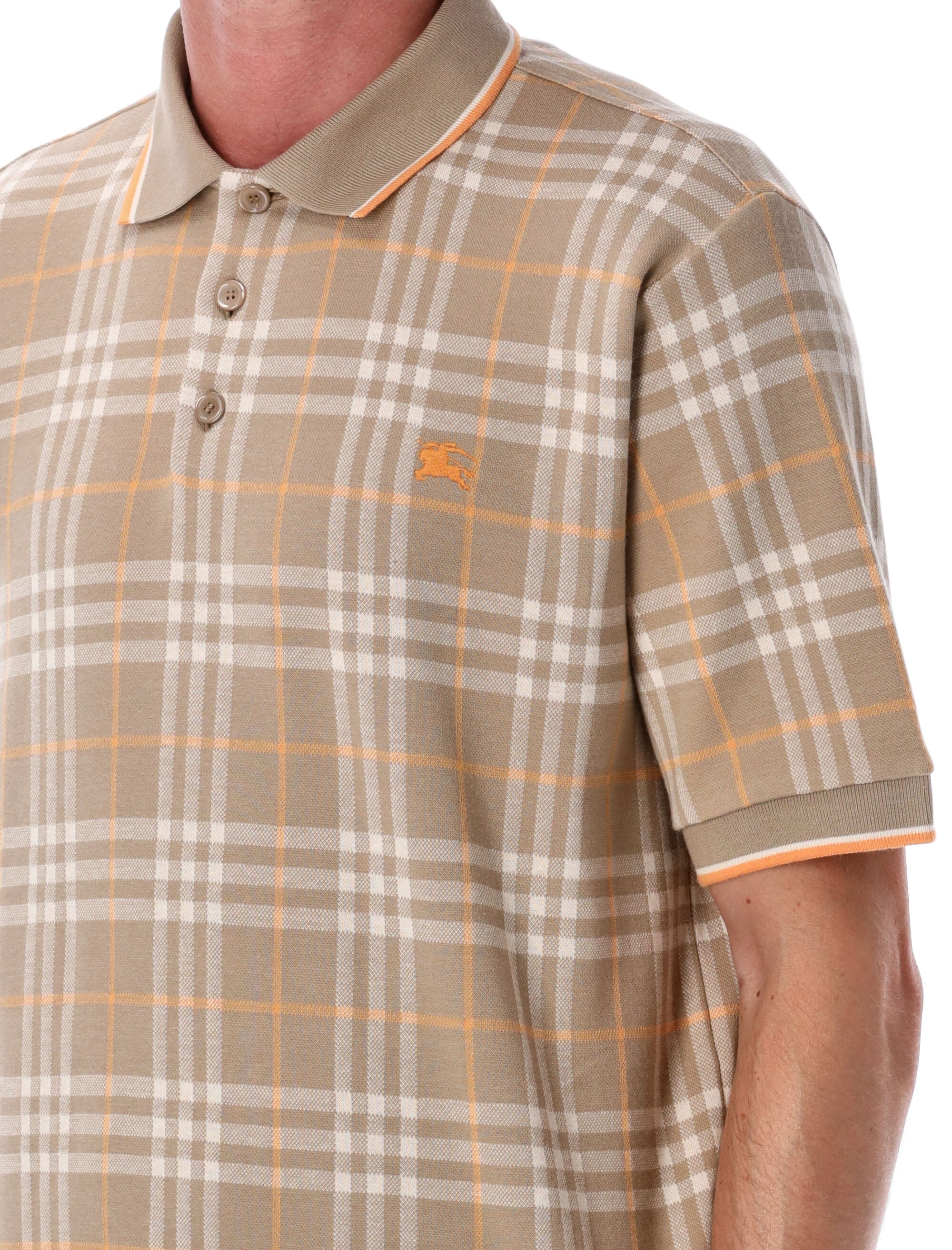 Broom Check cotton polo shirt Ip T-shirt