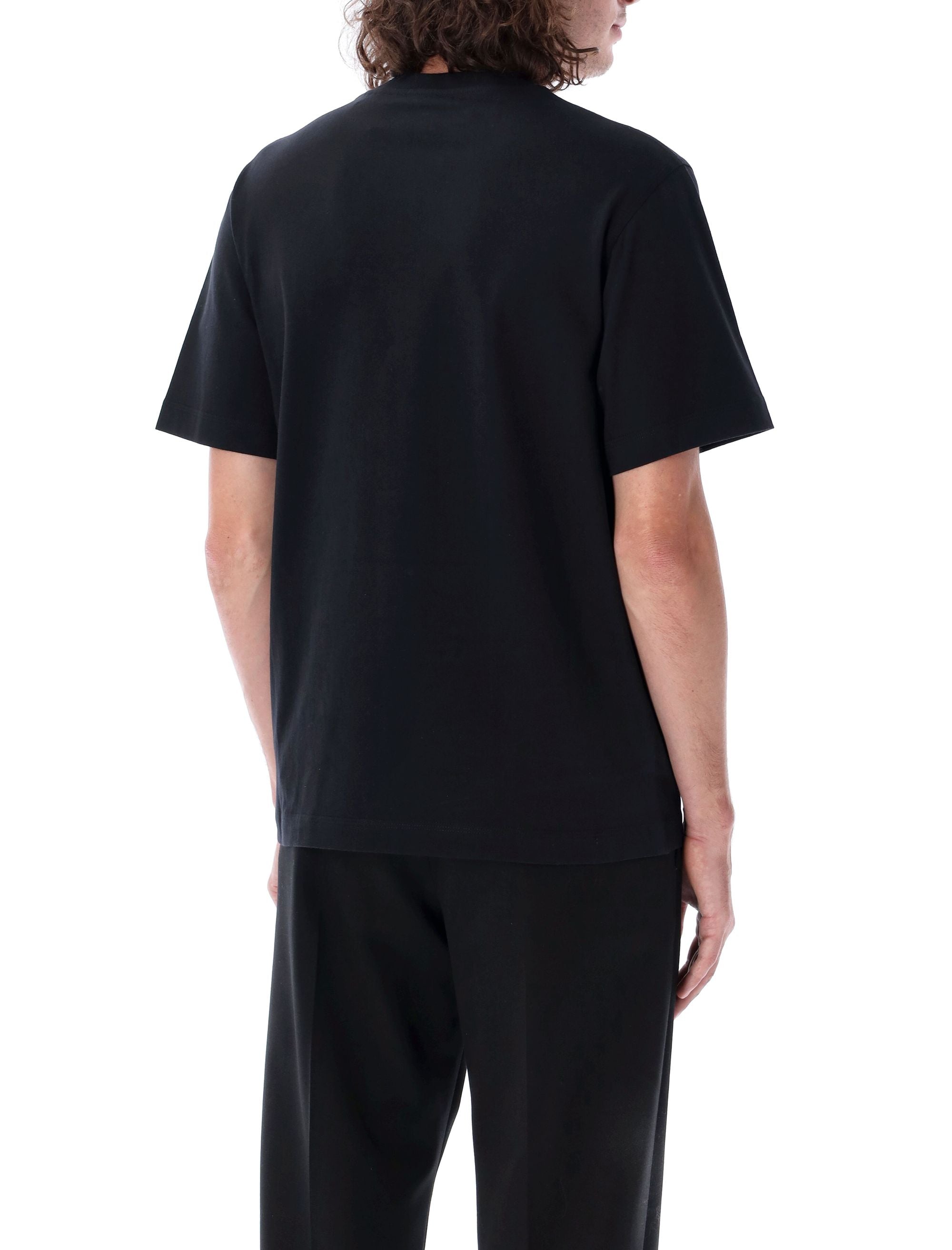 Knight print t-Shirt Black Cotton Tshirt