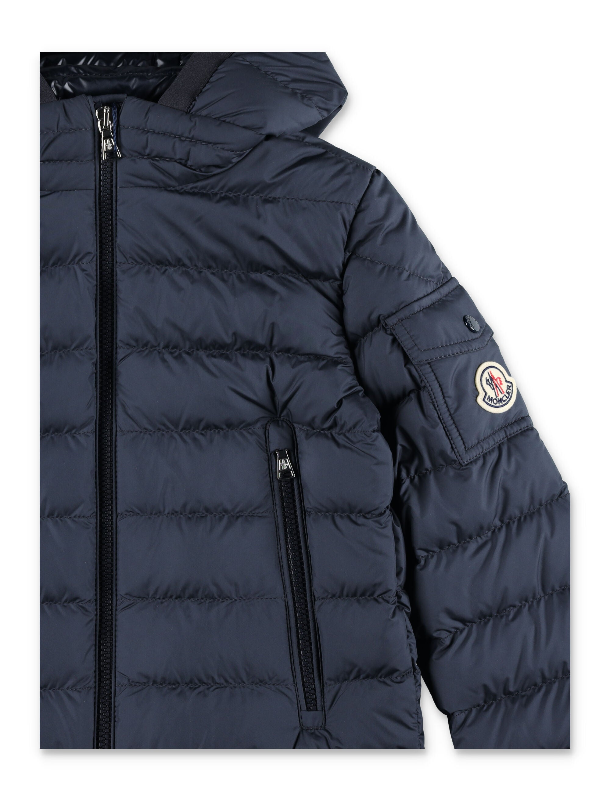 Kid - Galion hooded down jacket Navy Polyester Lining