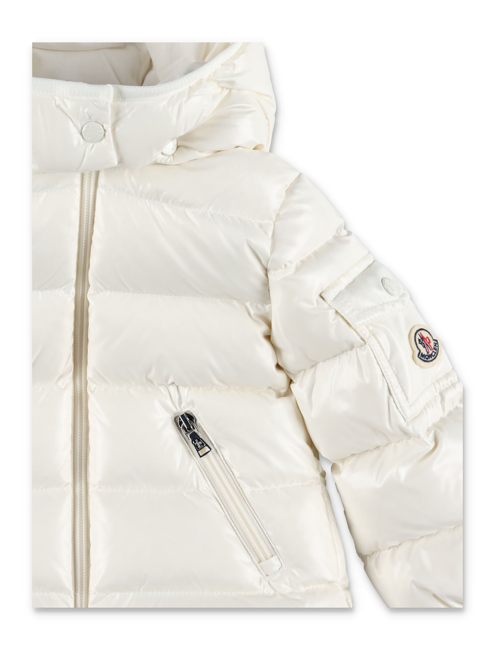 Kid - Bady hooded down jacket White Polyamide Lining