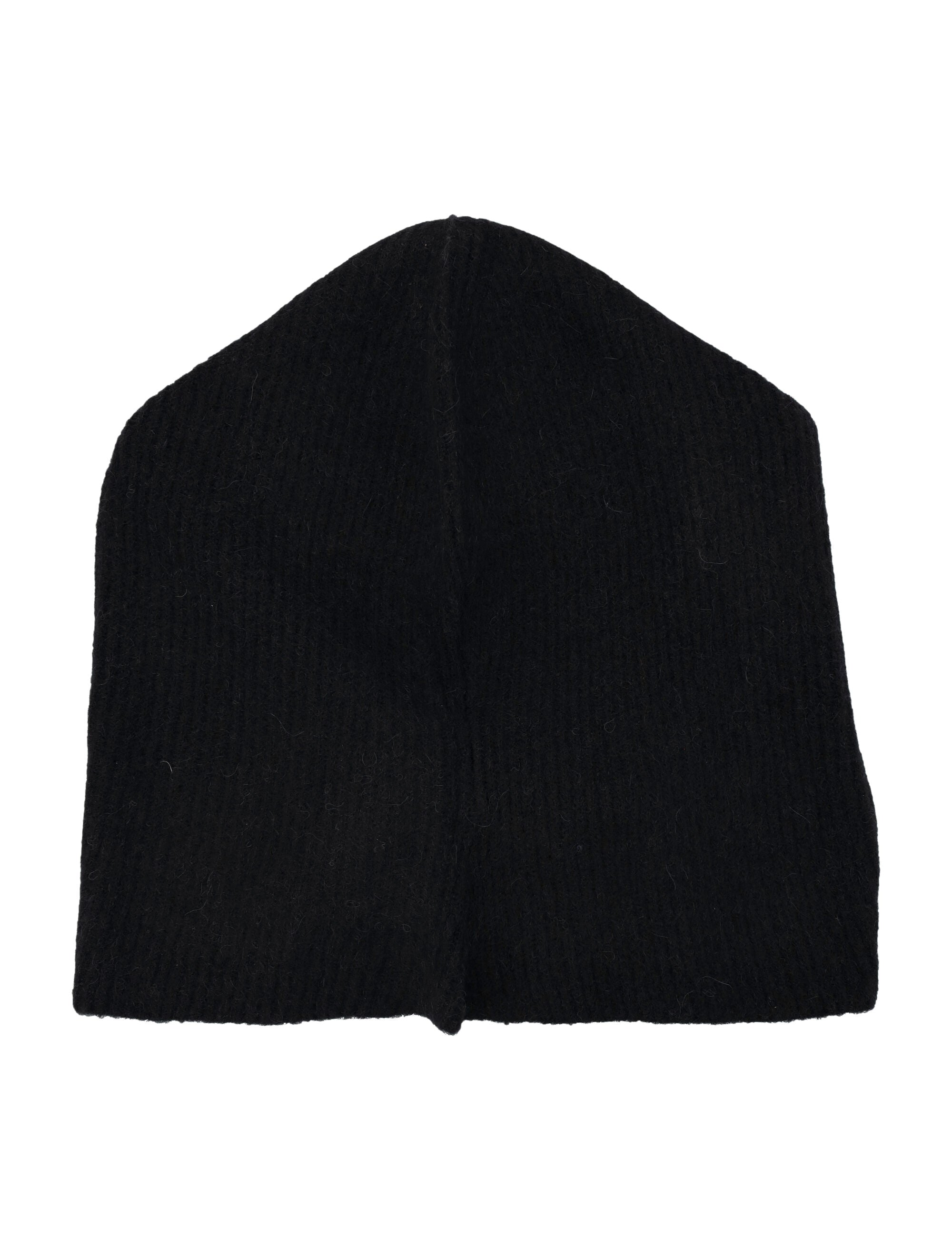 Wool balaclava Black Alpaca Hat