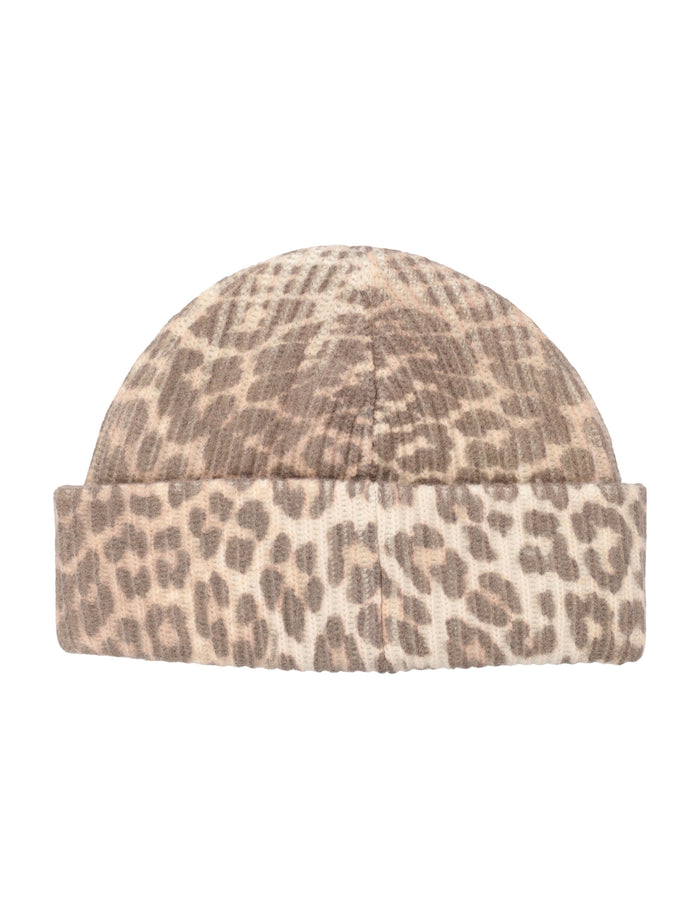 Leopard beanie Wool Hat