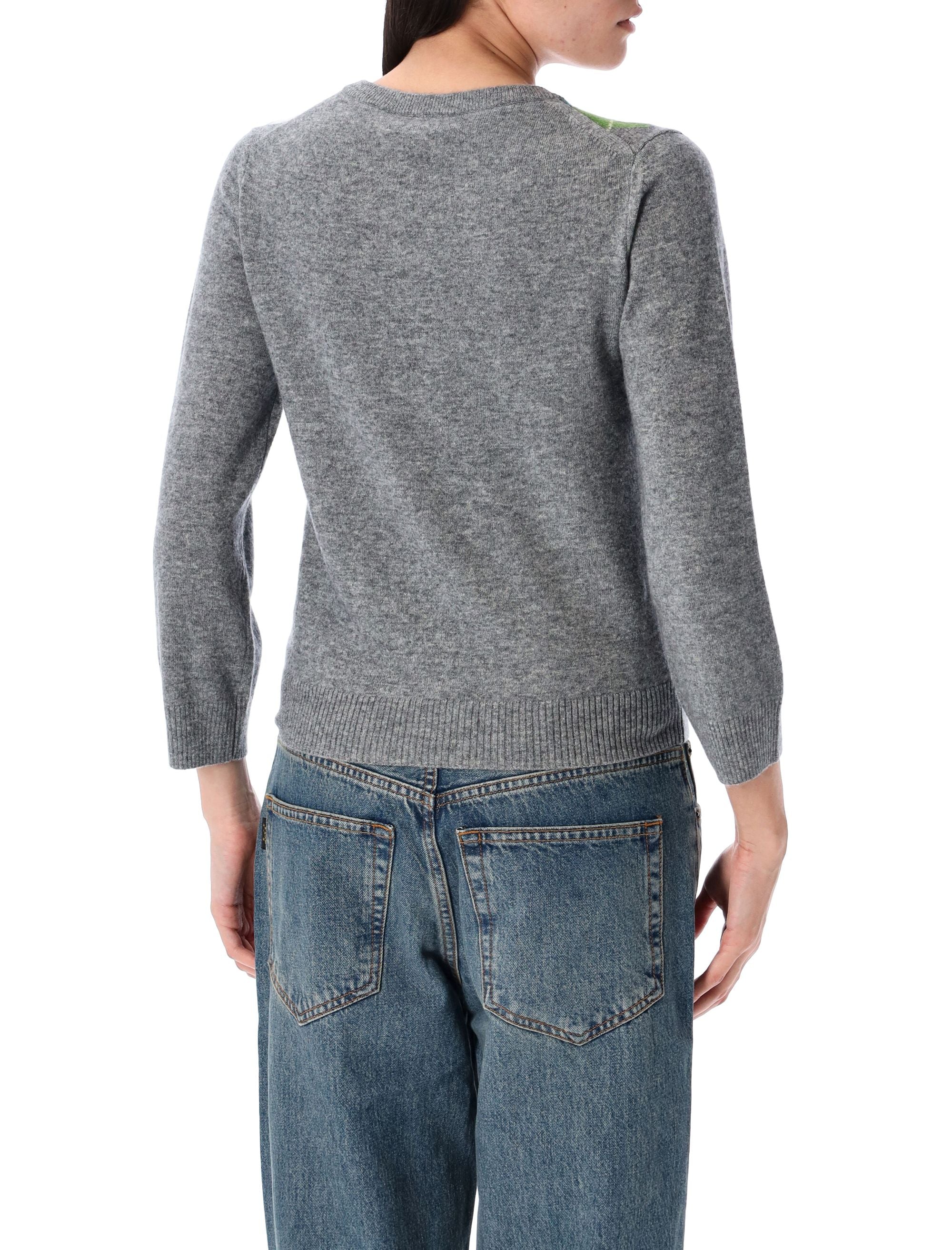 Check cardigan Paloma Melange Merino Wool