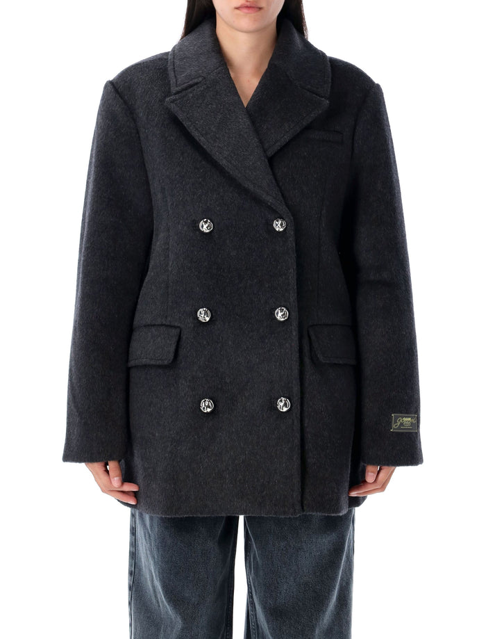 Double wool peacot Phantom Recycled Coat