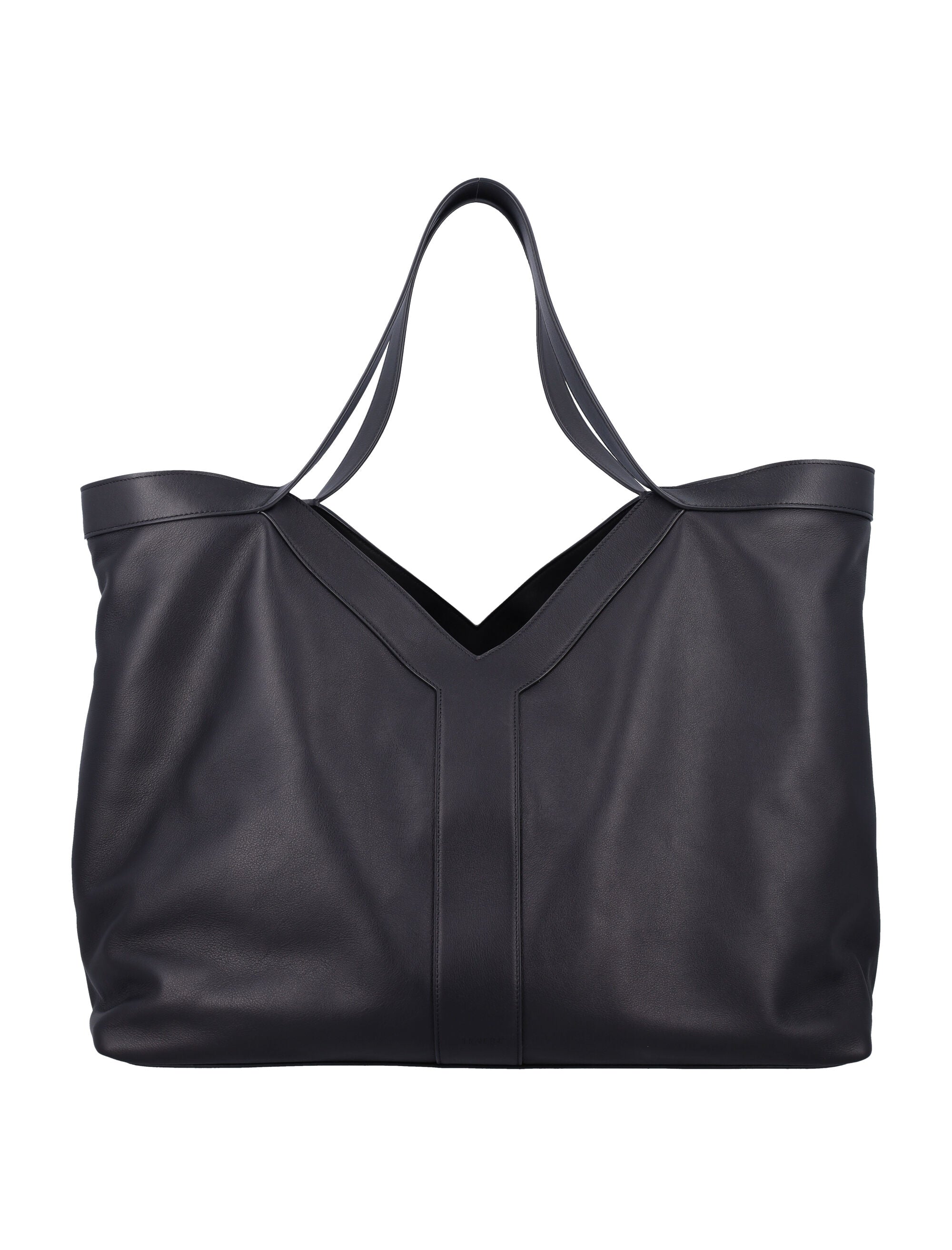 Y Large tote Black Calf Leather
