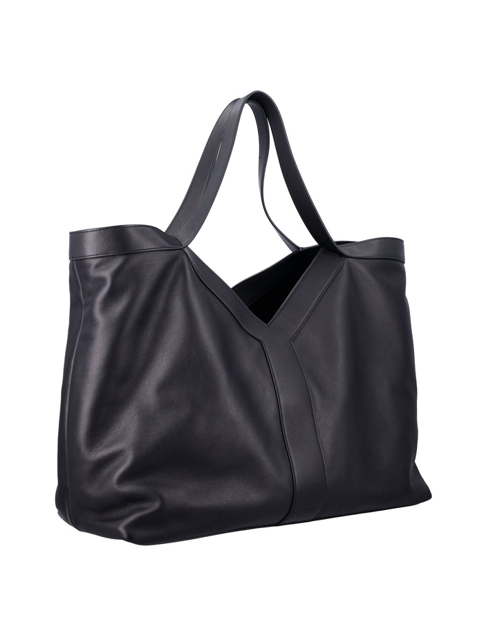 Y Large tote Black Calf Leather