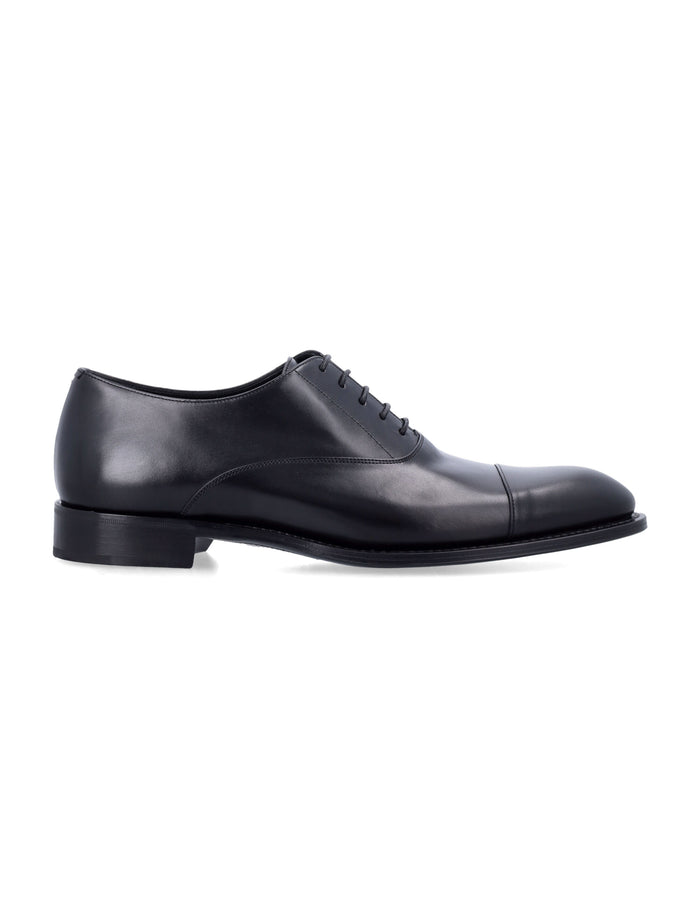 Saint Laurent Leather Adrien 25 Shoes Black Calf Skin Laced
