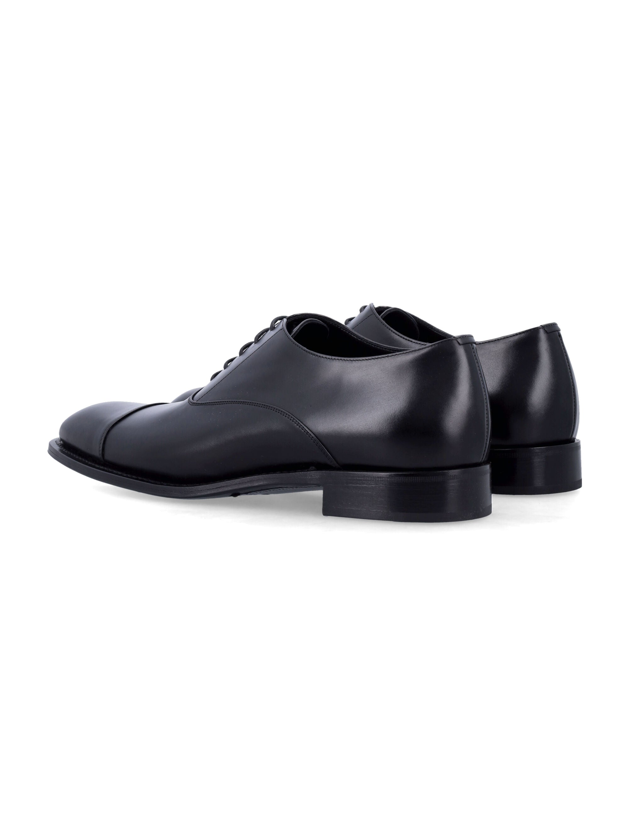 Saint Laurent Leather Adrien 25 Shoes Black Calf Skin Laced