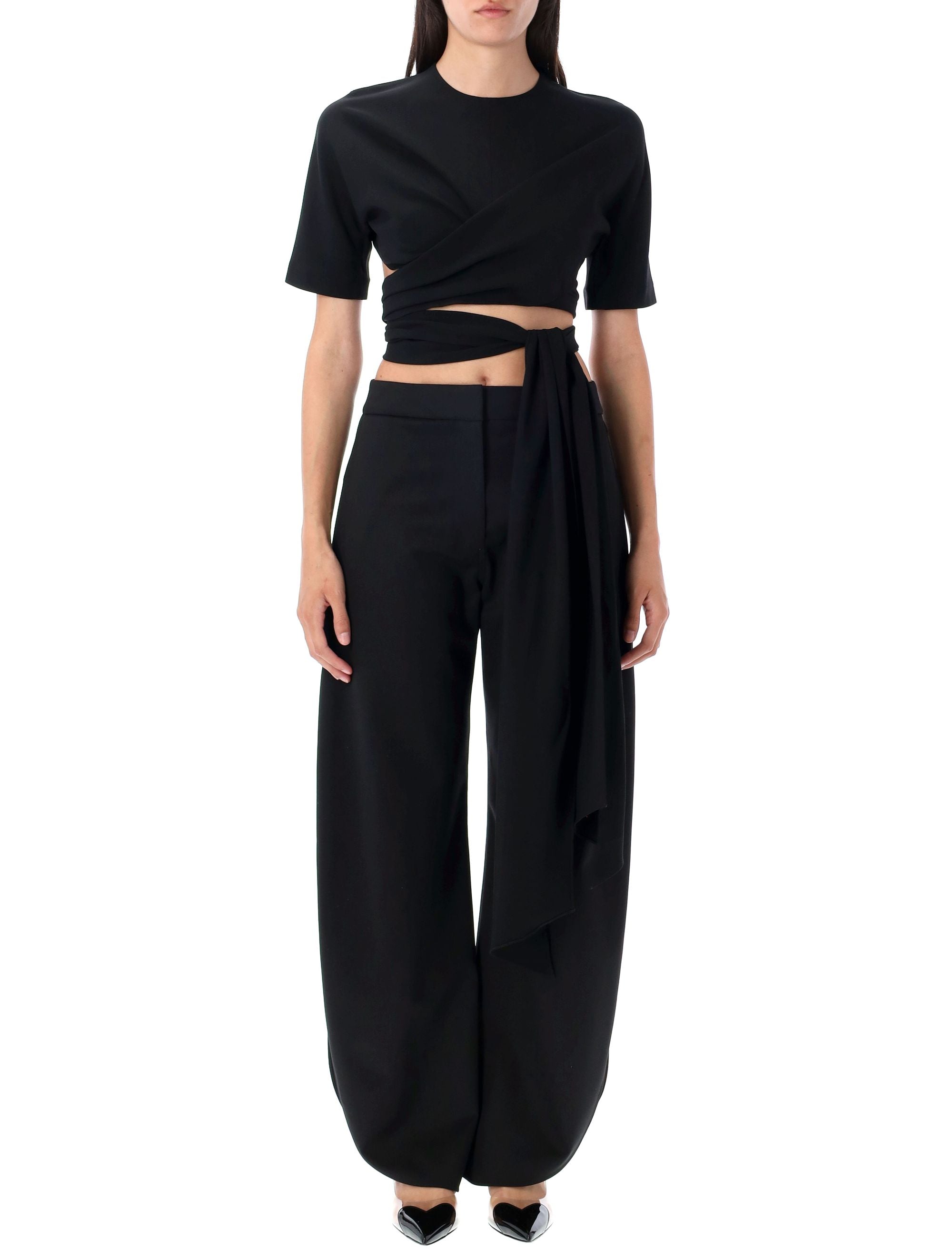 Tie top Black Acetate Fiber
