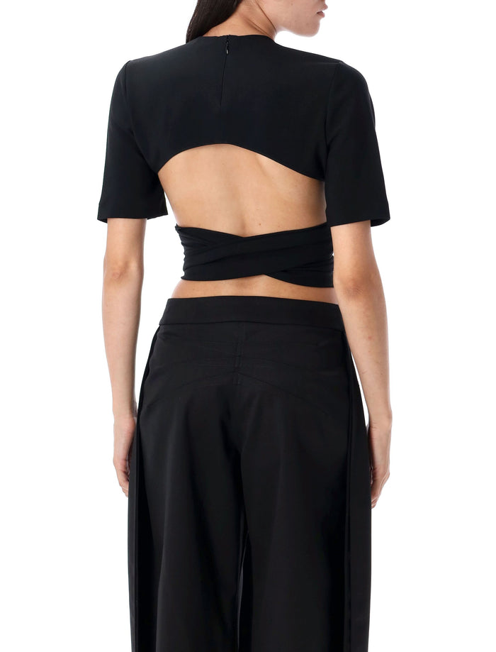Tie top Black Acetate Fiber