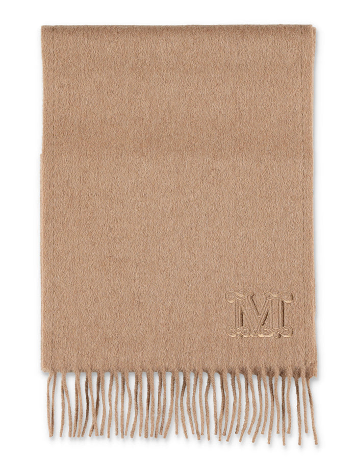 Max Mara Monogram Camelwool Camel Stole Scarf