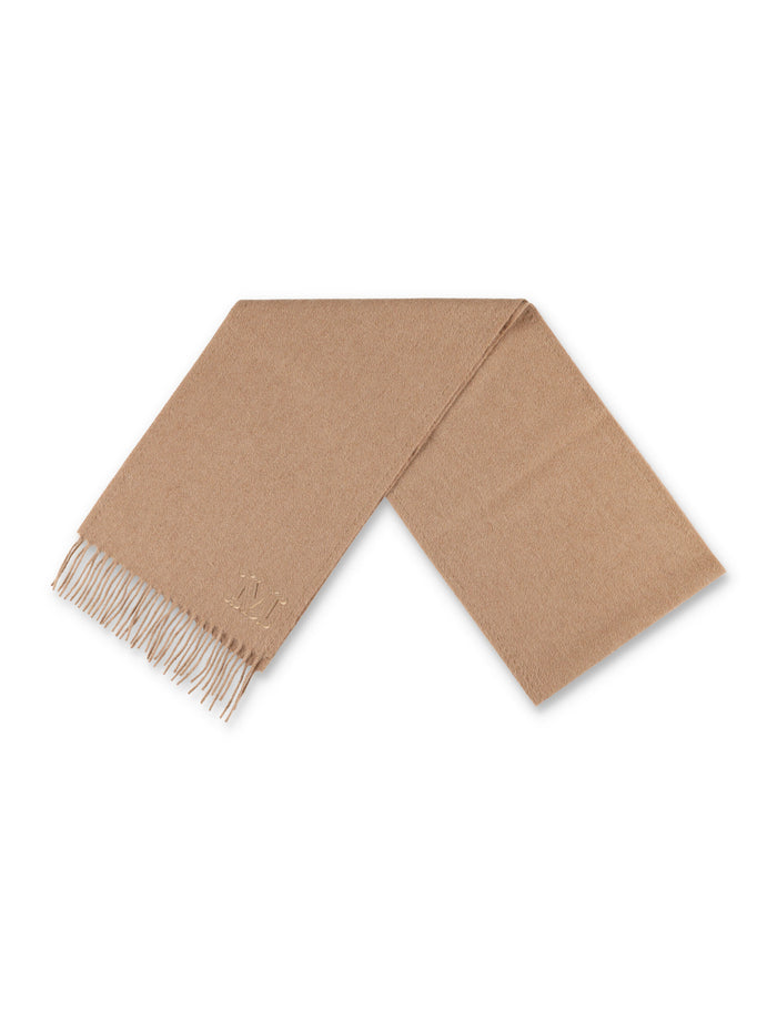 Max Mara Monogram Camelwool Camel Stole Scarf