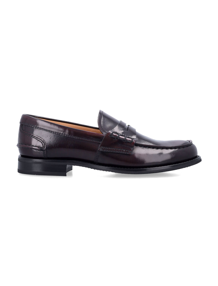 Pembrey W 5 polished fumè loafer Light Burgundy Upper Loafers
