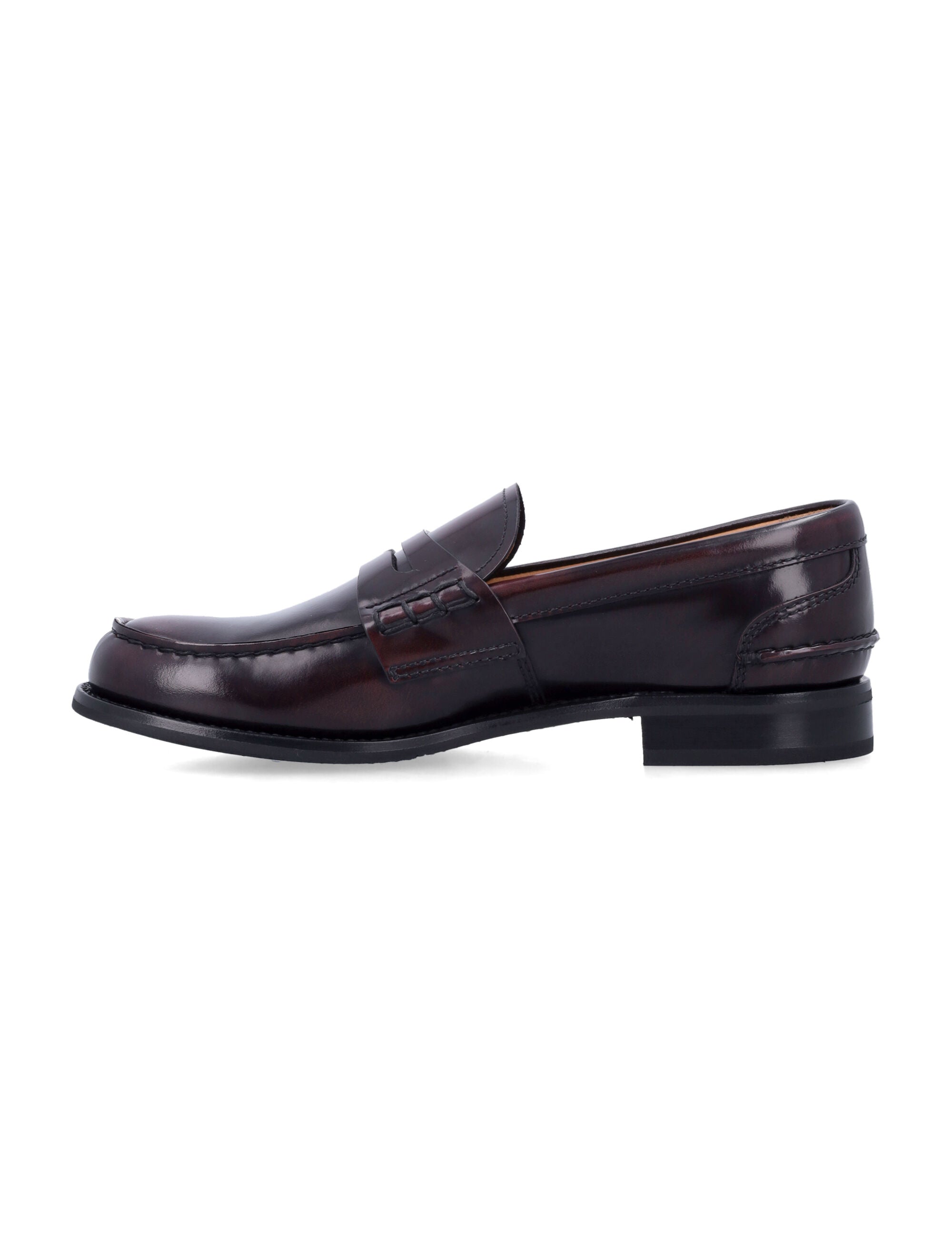 Pembrey W 5 polished fumè loafer Light Burgundy Upper Loafers