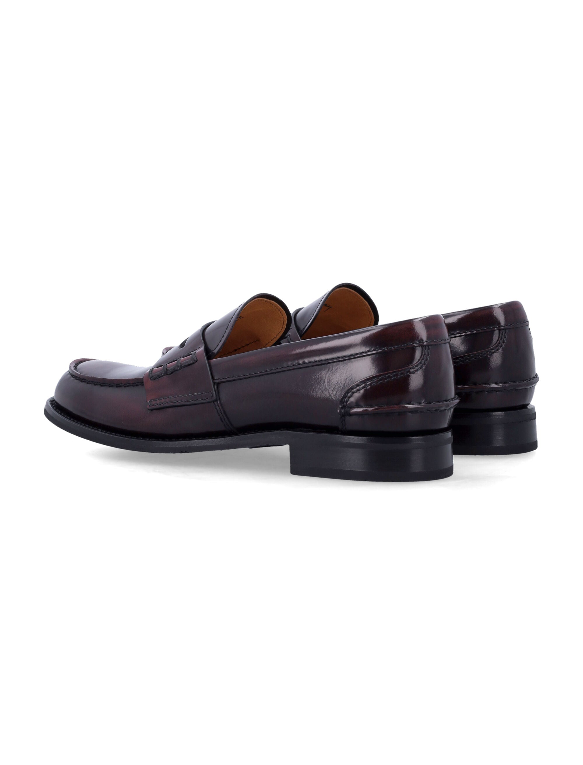 Pembrey W 5 polished fumè loafer Light Burgundy Upper Loafers