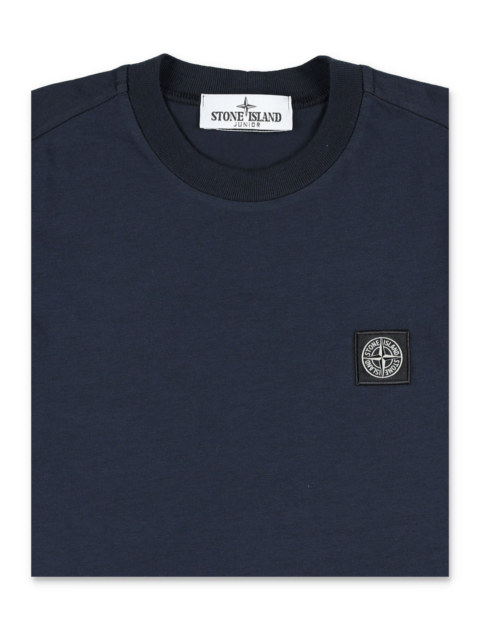Kid - Logo patch t-shirt Navy Cotton Tshirt