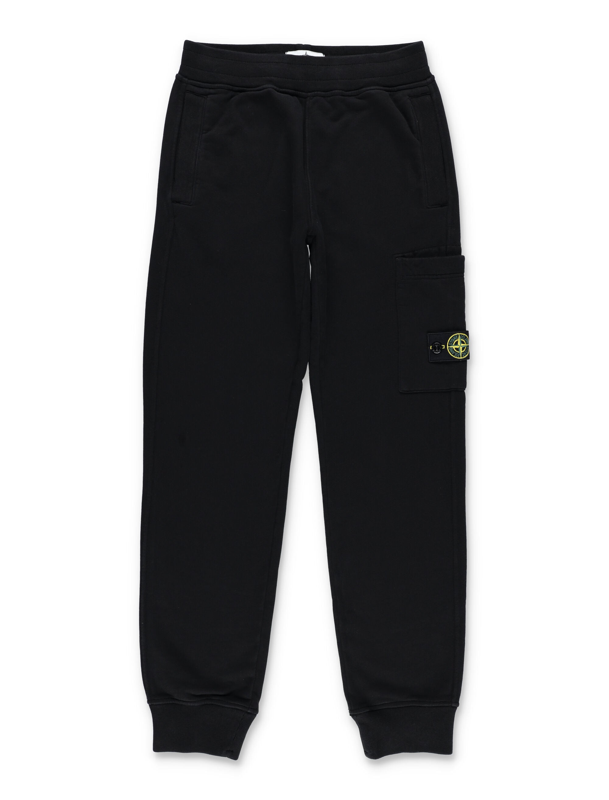 Stone Island Junior cotton joggers Black Sweatpants