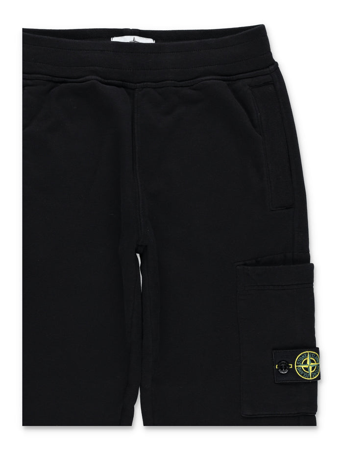 Stone Island Junior cotton joggers Black Sweatpants