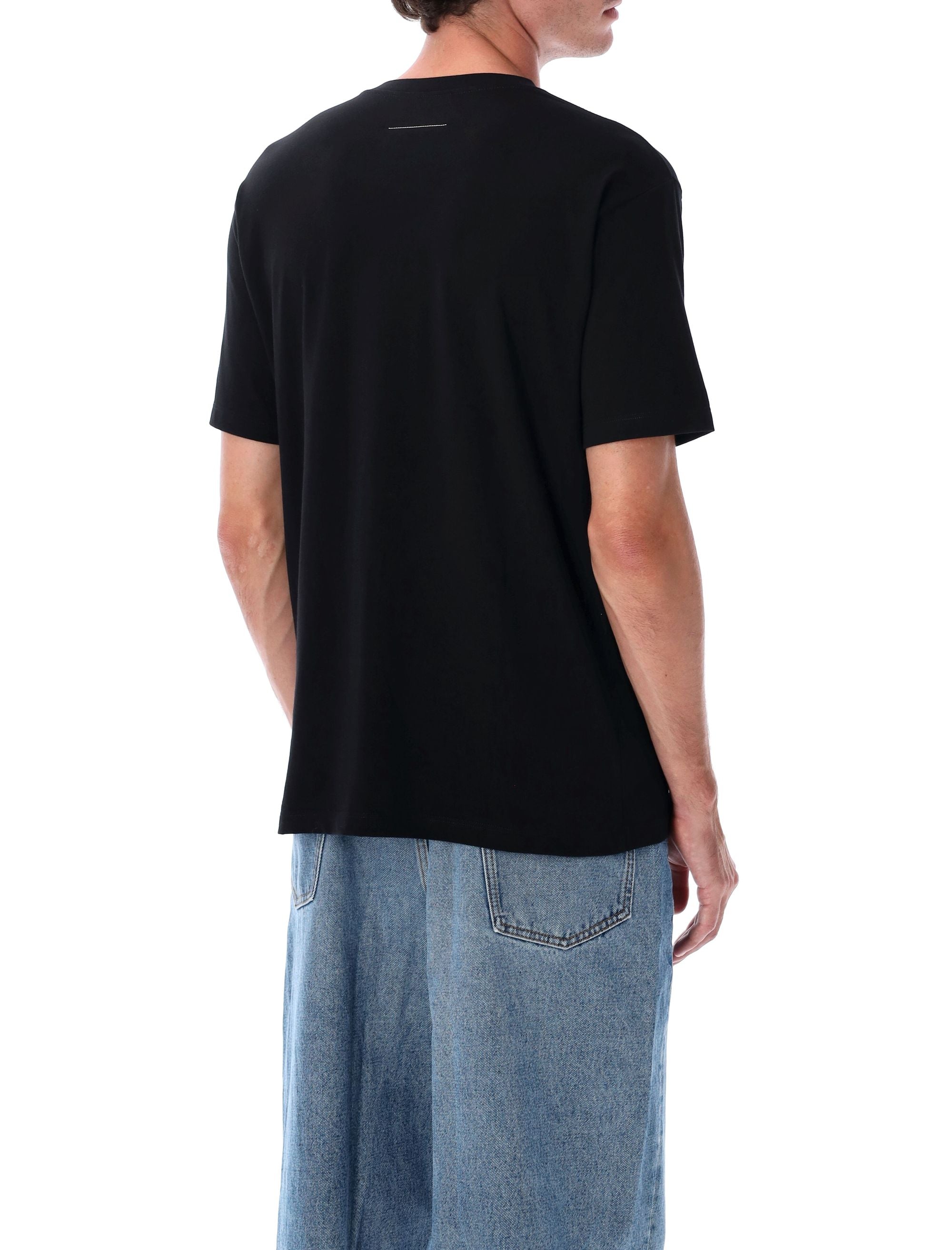 MM6 Maison Margiela Spotlight Print Cotton T-Shirt Black