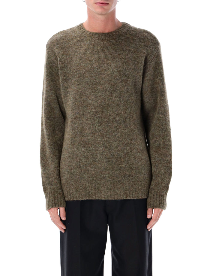 A.p.c. Lucas Alpaca Blend Crew Neck Sweater Khaki