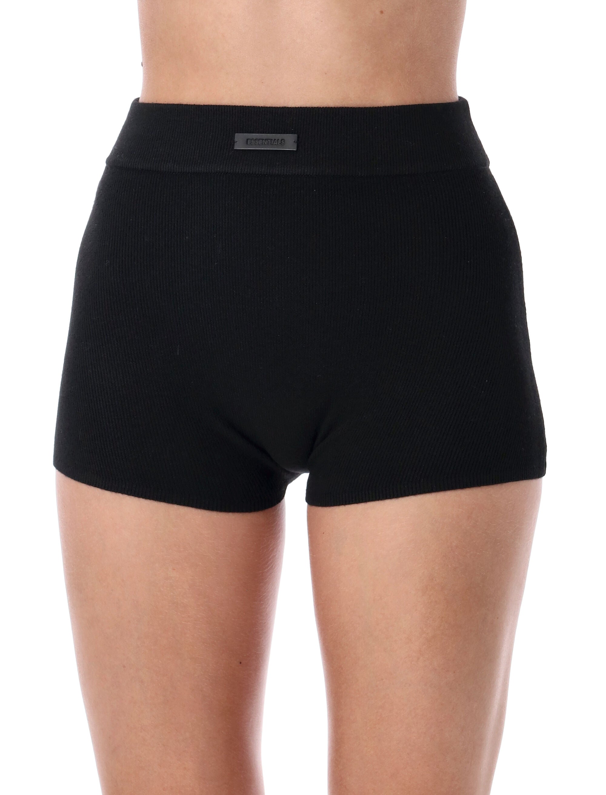 Black Fear of God Essentials Shorts Jet Polyester