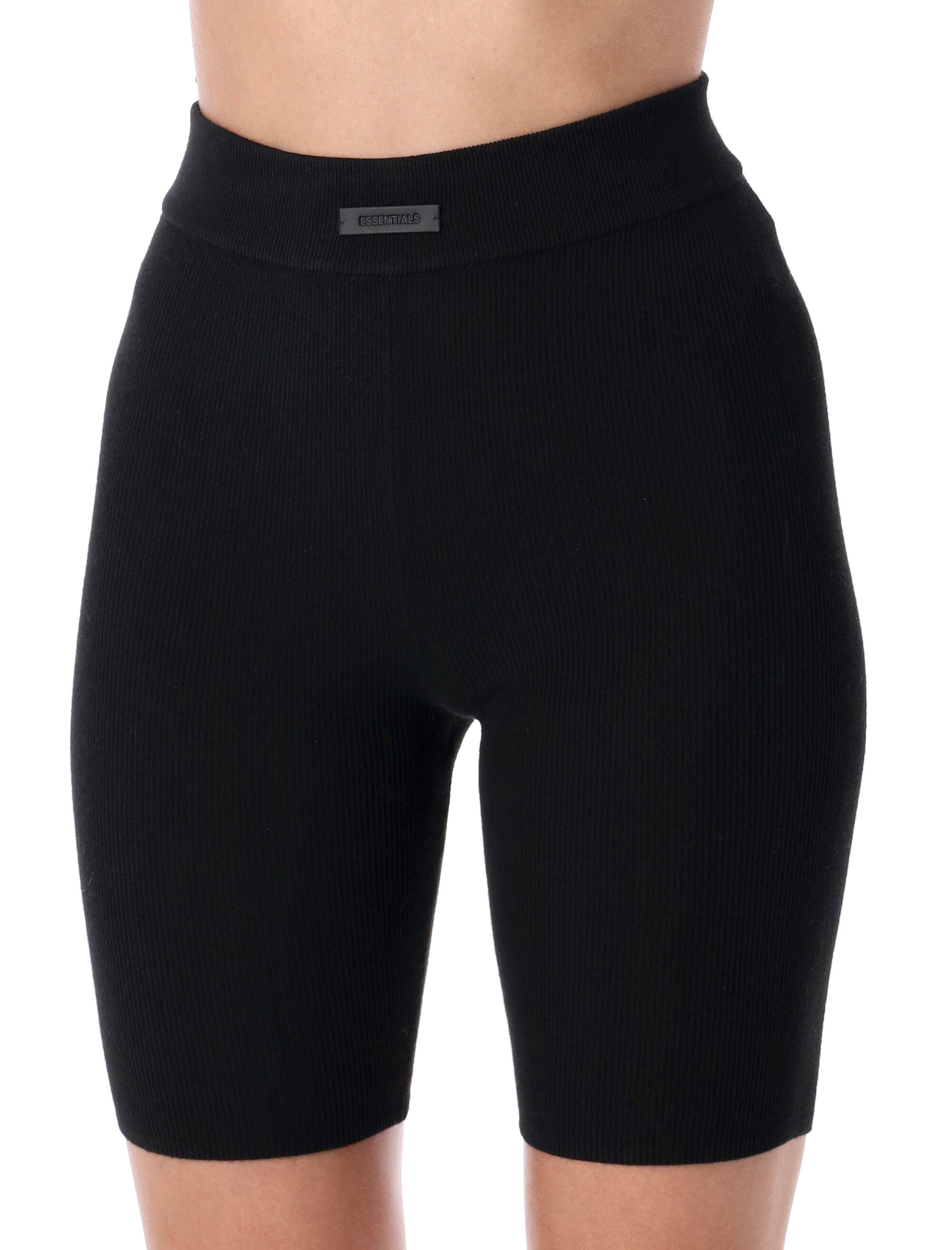 Black Fear of God Essentials Biker Shorts Jet Polyester