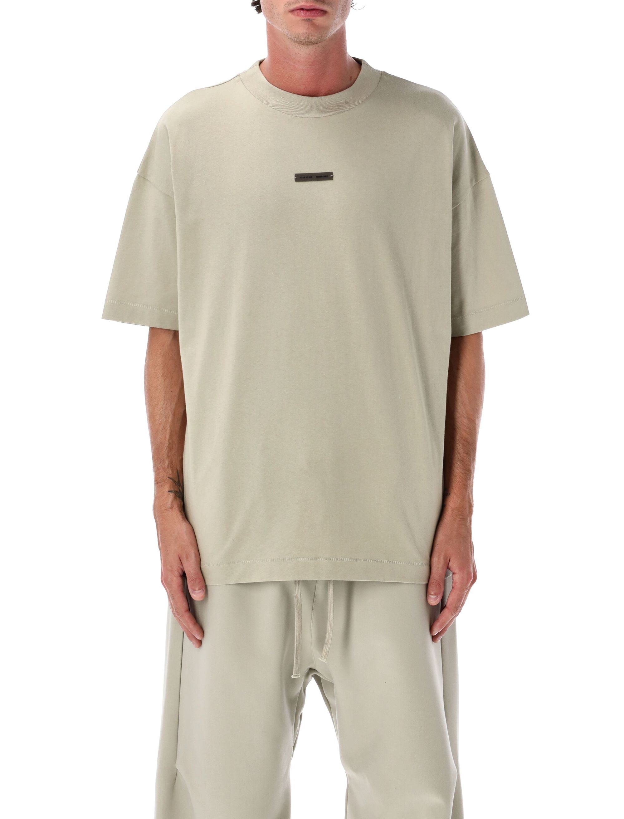 Essentials Fear Of God Classic Cotton Tee Abbey Stone T-shirt