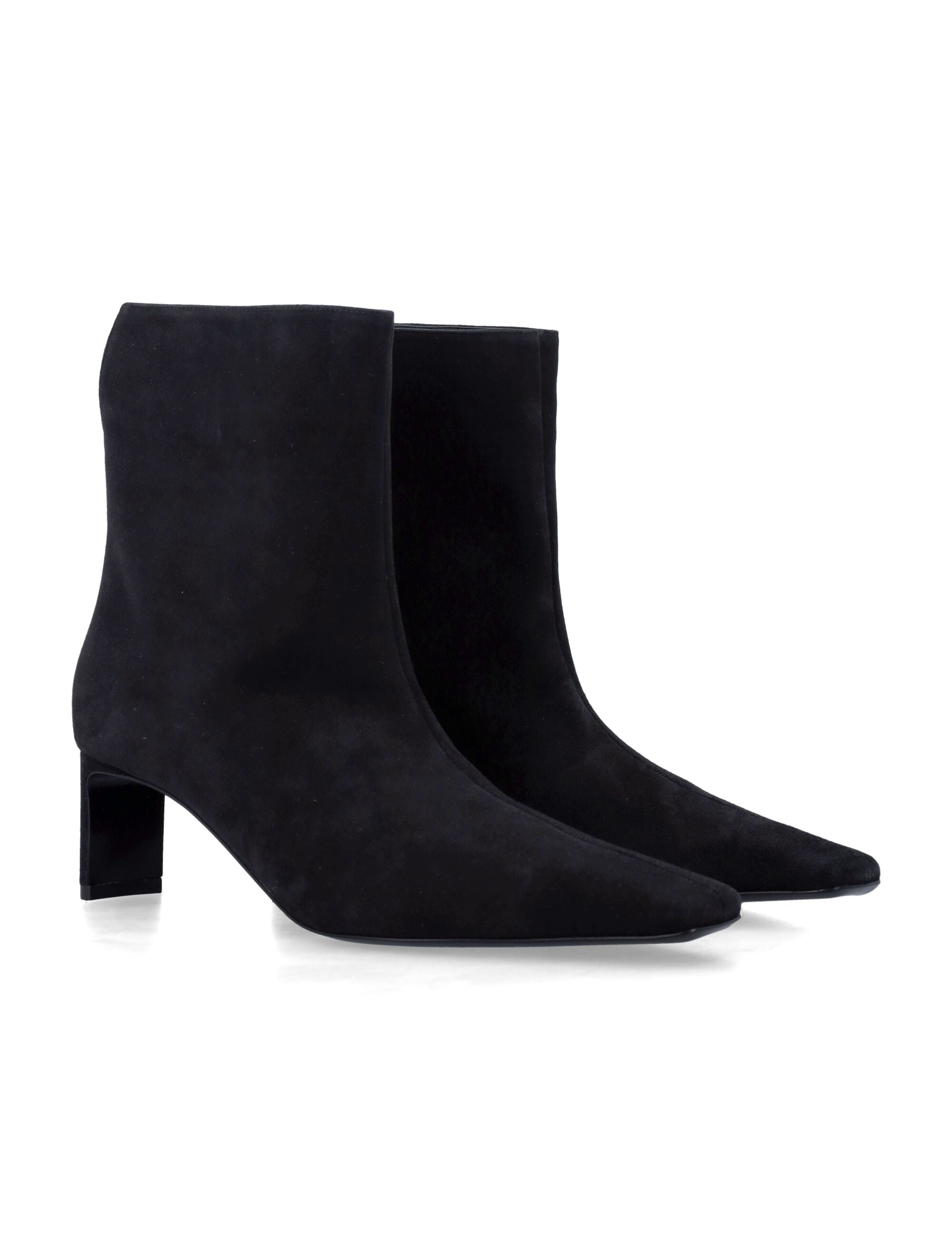 Khaite Ona suede ankle boots Black Upper