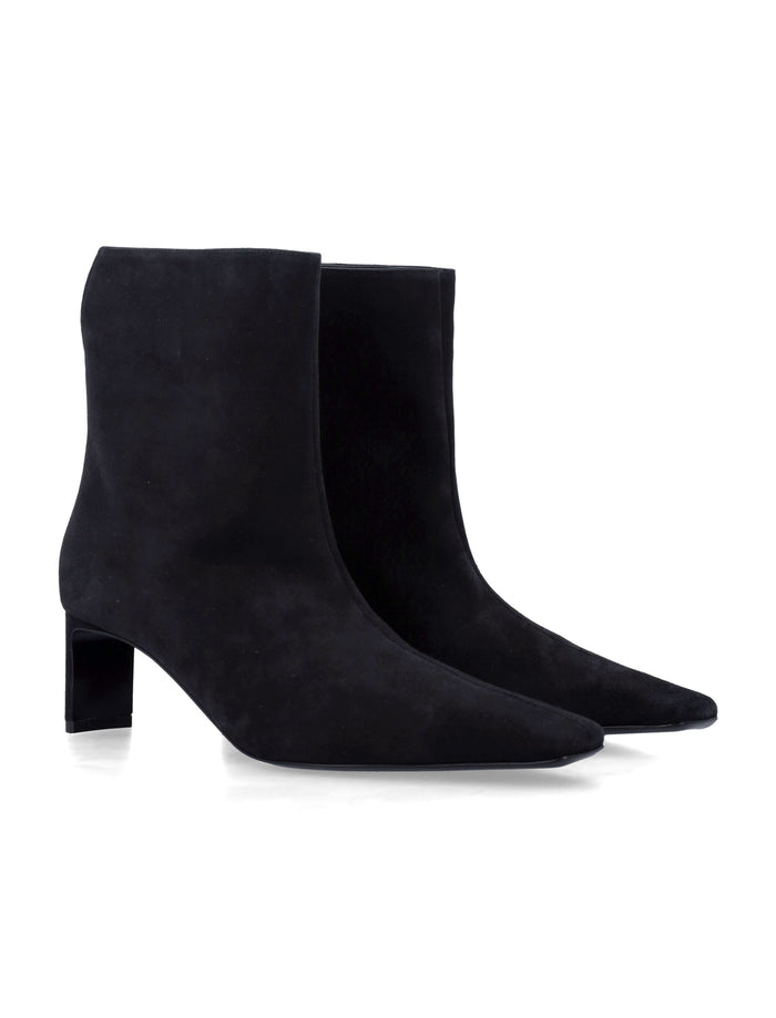 Khaite Ona suede ankle boots Black Upper
