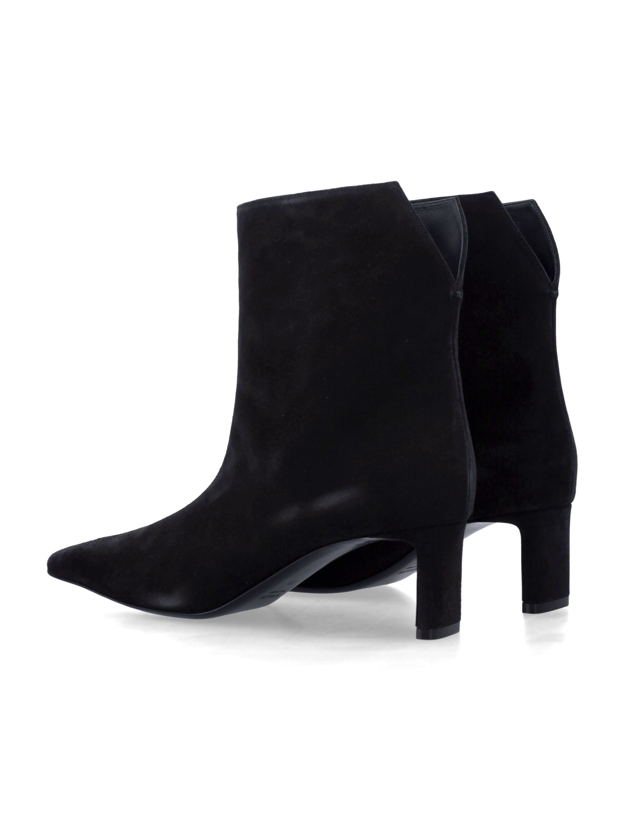 Khaite Ona suede ankle boots Black Upper