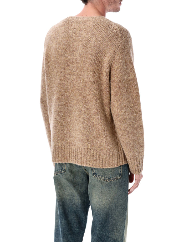 Corridor wool alpaca blend crewneck sweater Camel