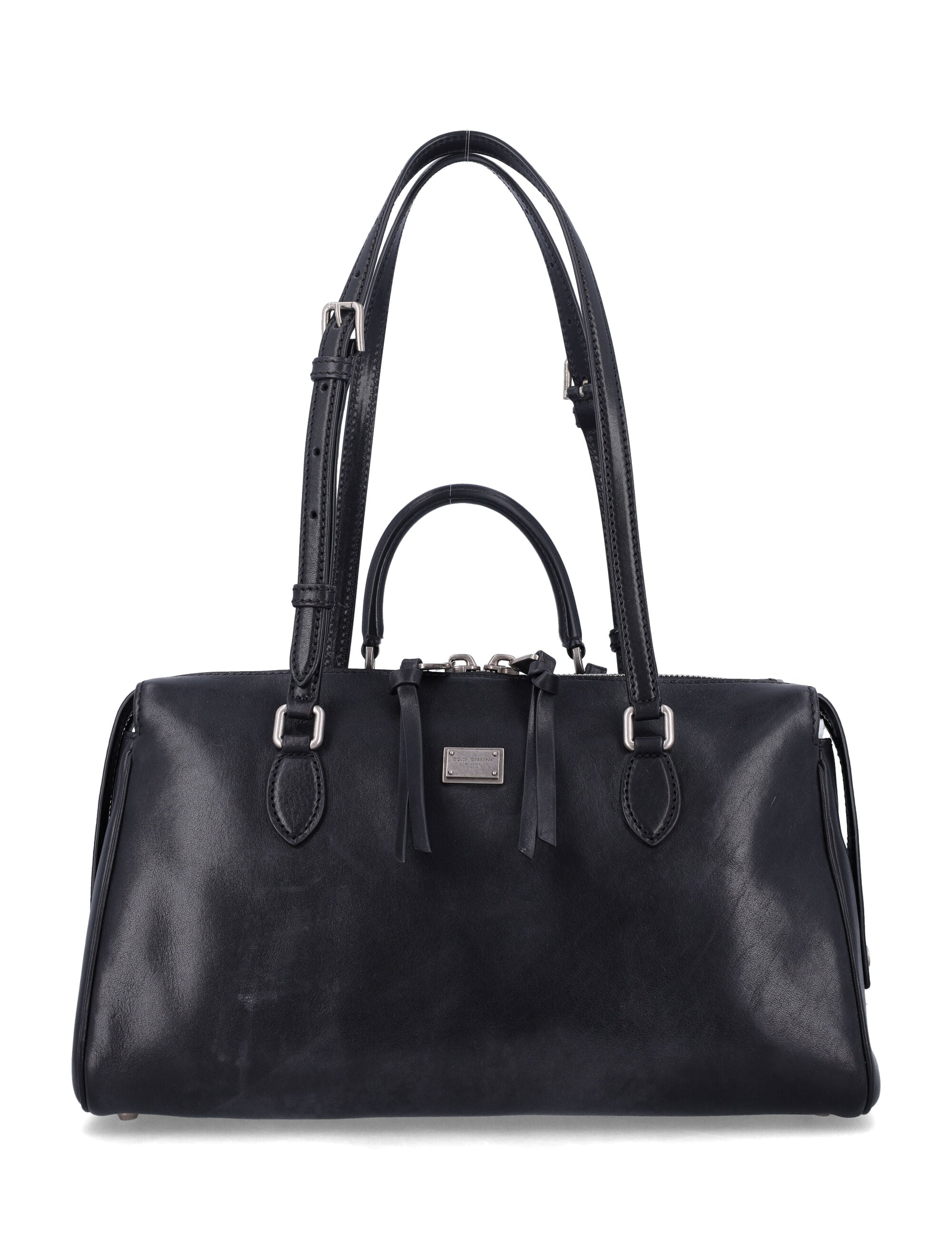 Dolce & Gabbana Vittoria Black Calfskin Bag Shoulder