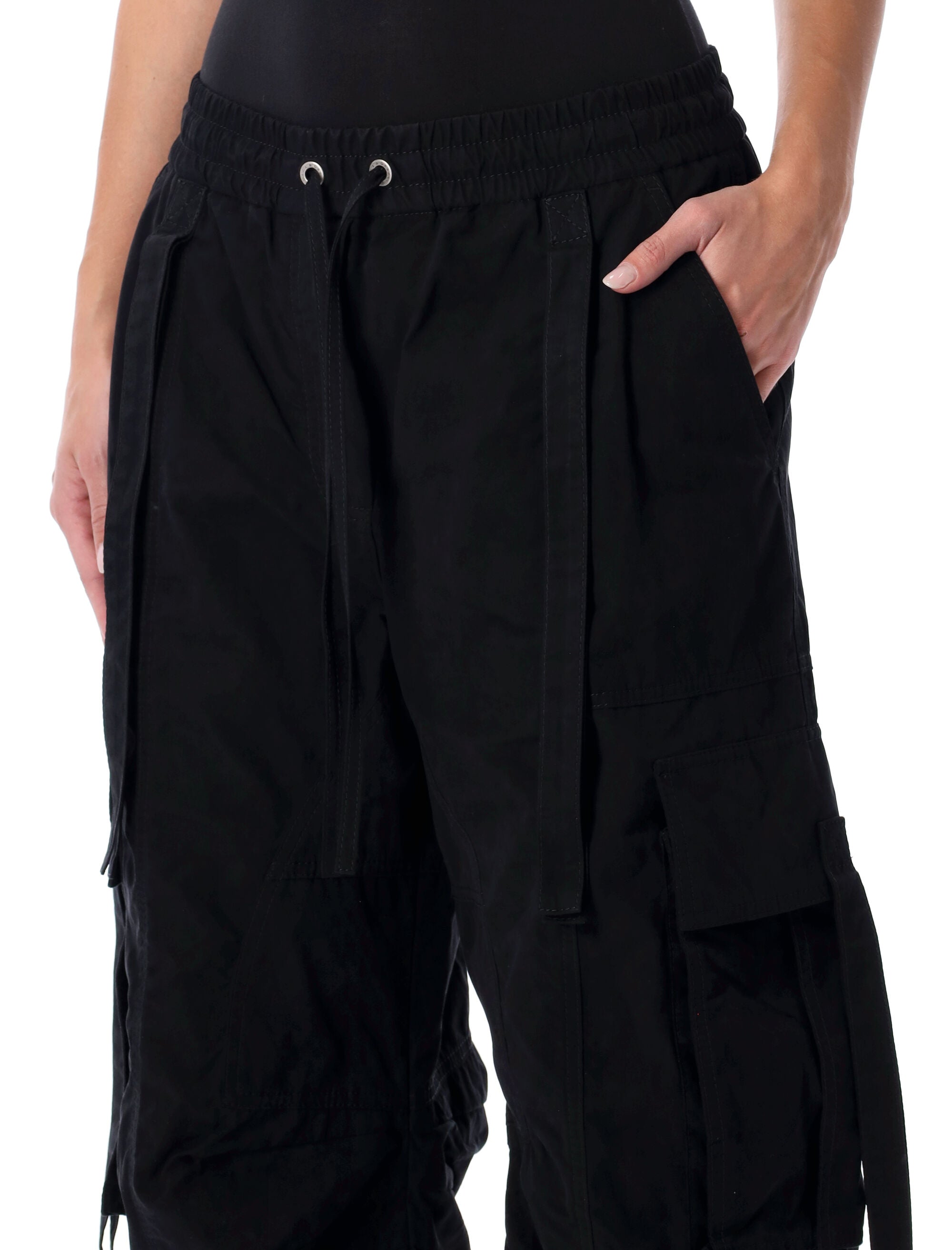 Dolce & Gabbana black waxed faille cargo trousers Cotton Pant